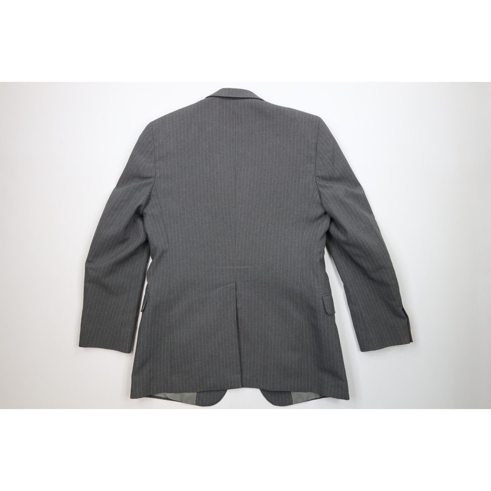 Vintage Vintage 70s Streetwear 2 Piece Pinstriped Suit Wedding Size 42L - 8 Thumbnail