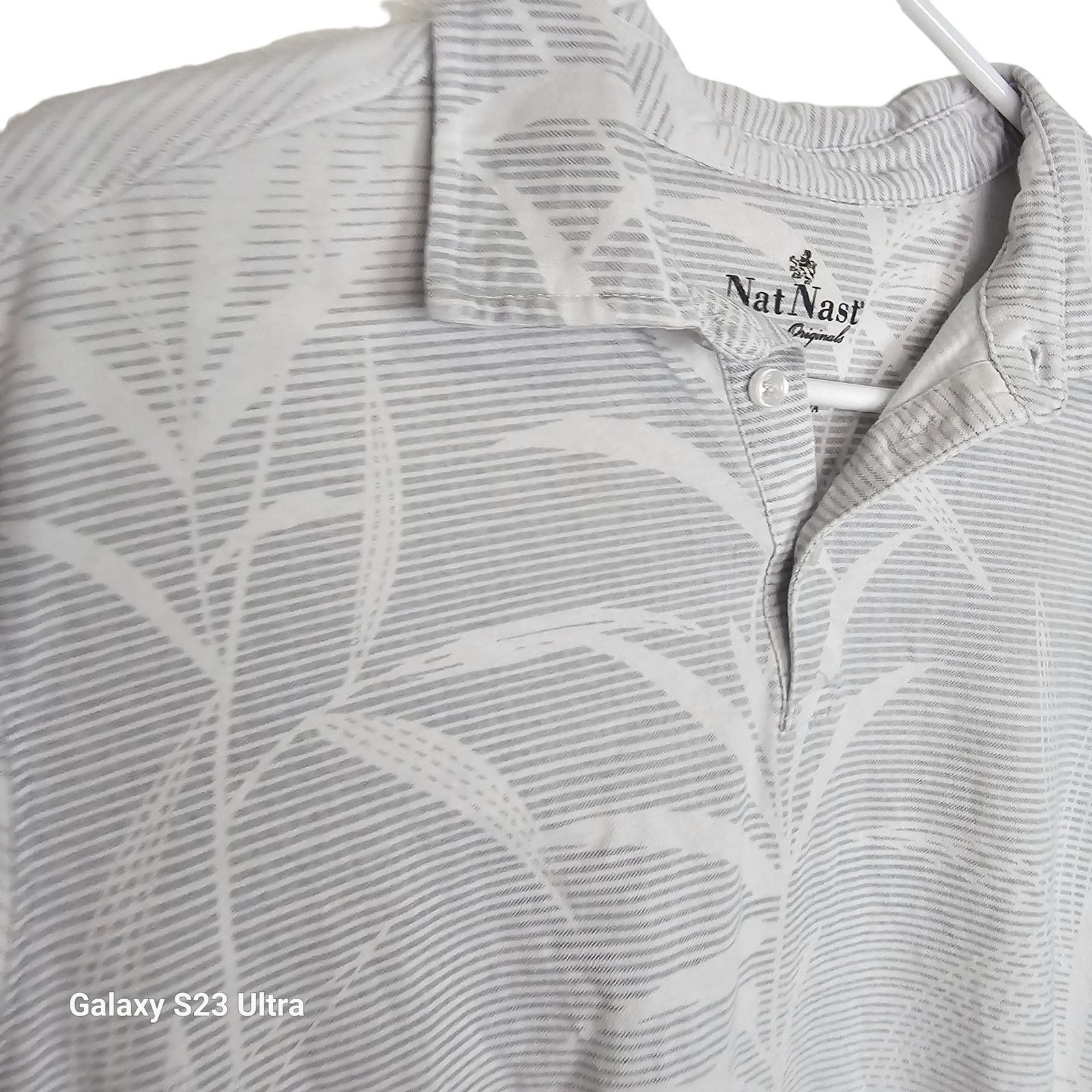 Nat Nast Nat Nast Men Palm Print Polo Shirt M Striped Hawaiian Resort Size US M / EU 48-50 / 2 - 5 Thumbnail
