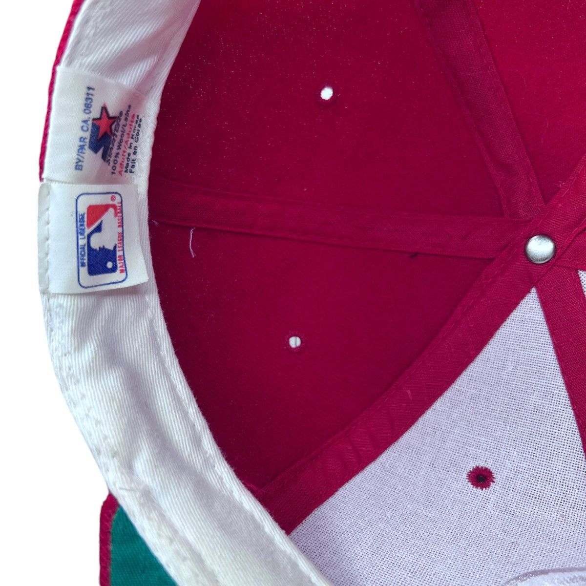 MLB Vintage 90s MLB Cincinnati Reds Plain Logo Wool Starter Hat Size ONE SIZE - 7 Thumbnail