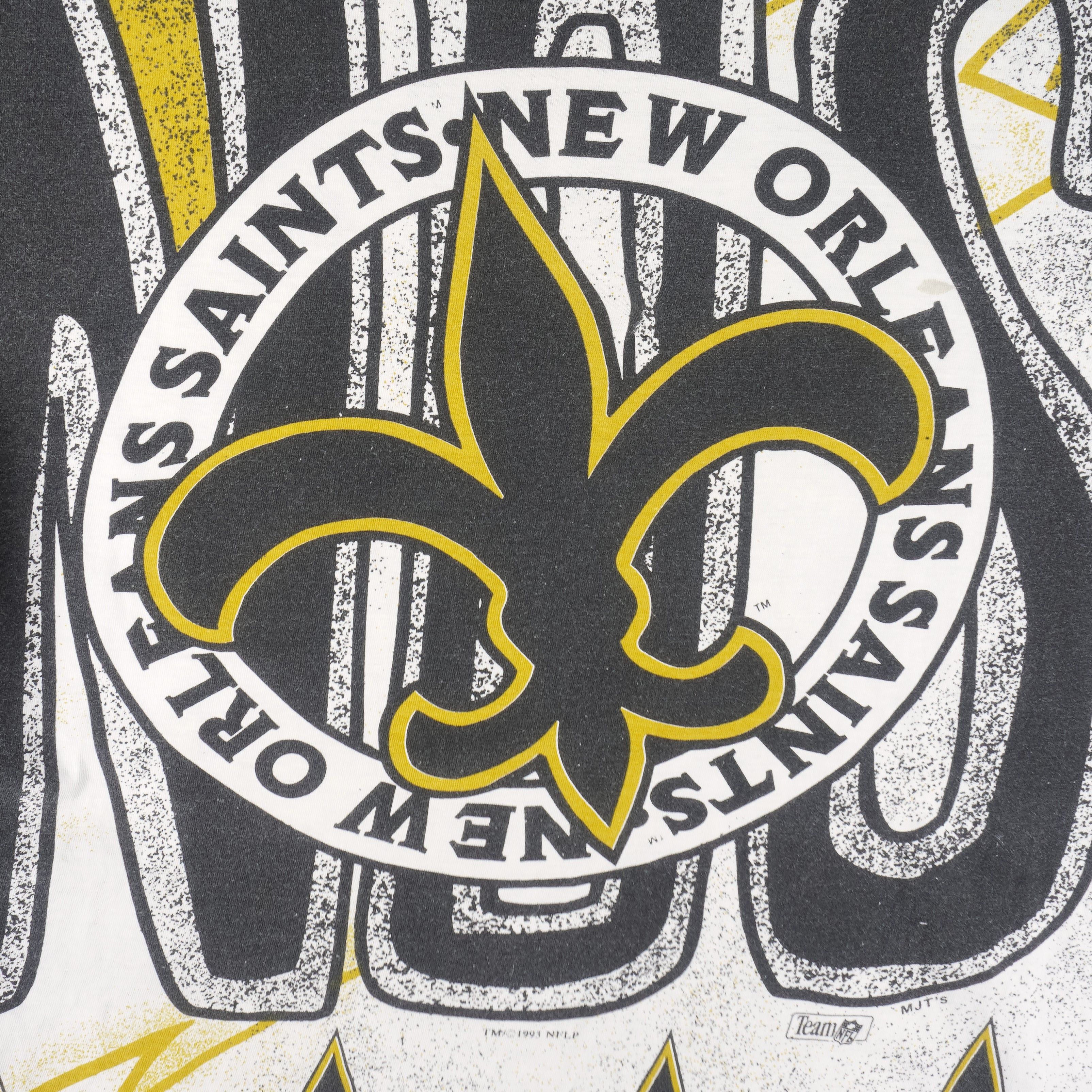 NFL (Magic Johnson T's) - New Orleans Saints AOP T-Shirt 1993 Size US L / EU 52-54 / 3 - 3 Thumbnail