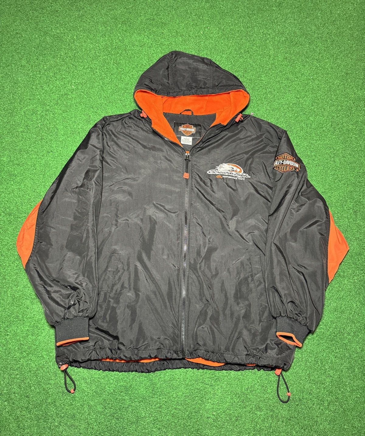 Harley Davidson Vintage 90s Harley Davidson Screamin Eagle Fleece Jacket Size US L / EU 52-54 / 3 - 1 Thumbnail