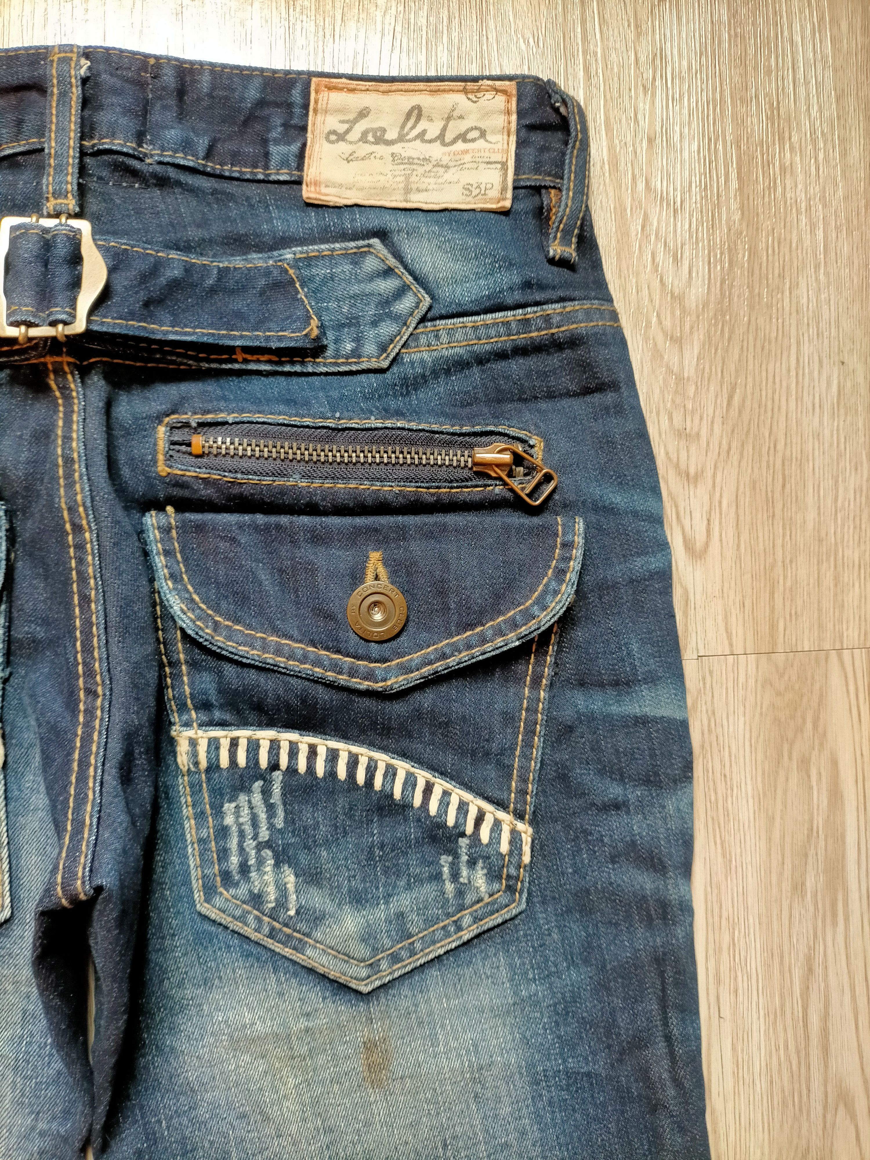 If Six Was Nine × Japanese Brand Flare Jeans Lolita Multizipped Buckle back boot cut Denim Size US 29 - 13 Thumbnail