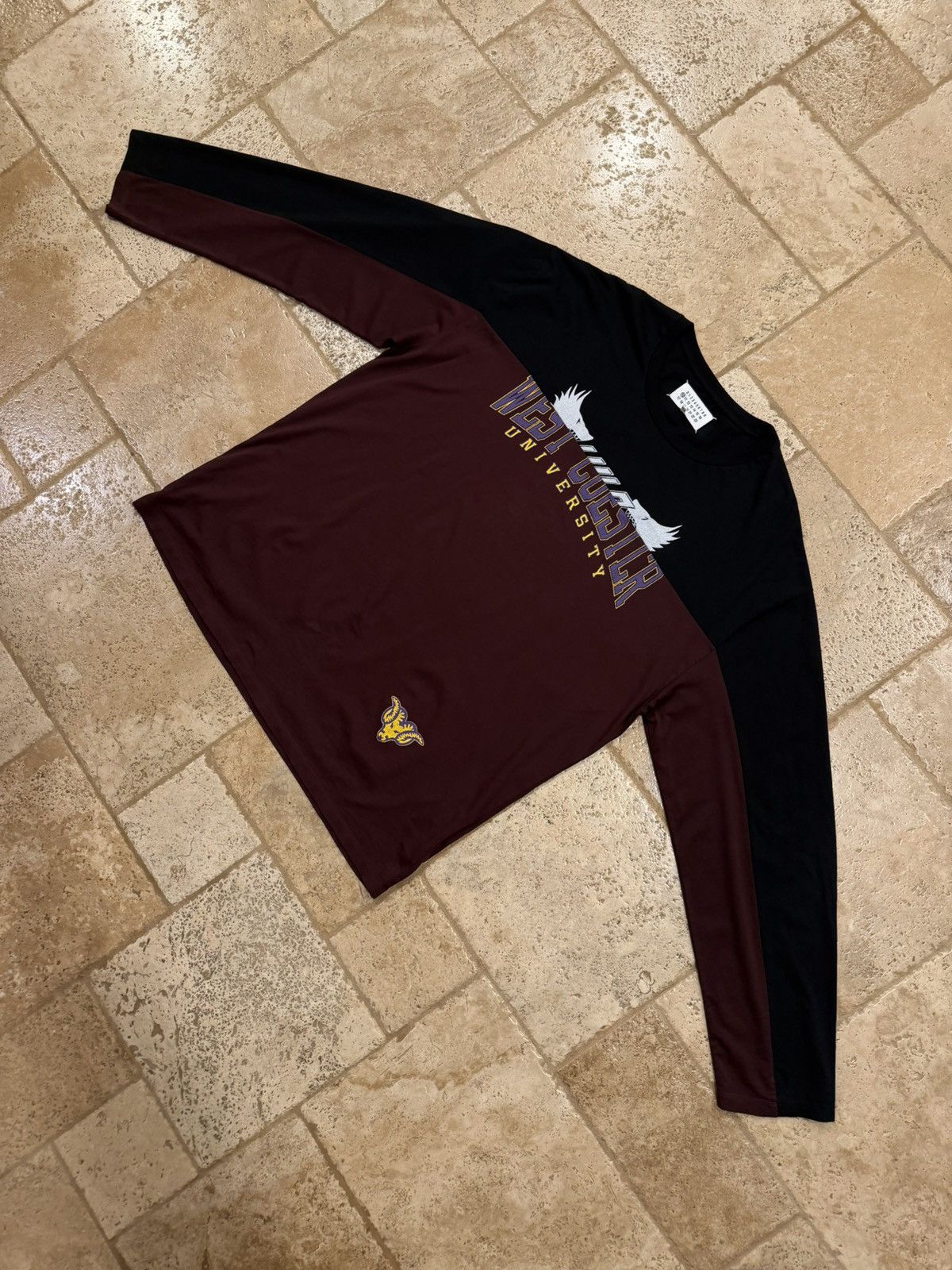 Maison Margiela Maison Margiela AW17 University West Chester Split T-Shirt Size US XL / EU 56 / 4 - 3 Thumbnail