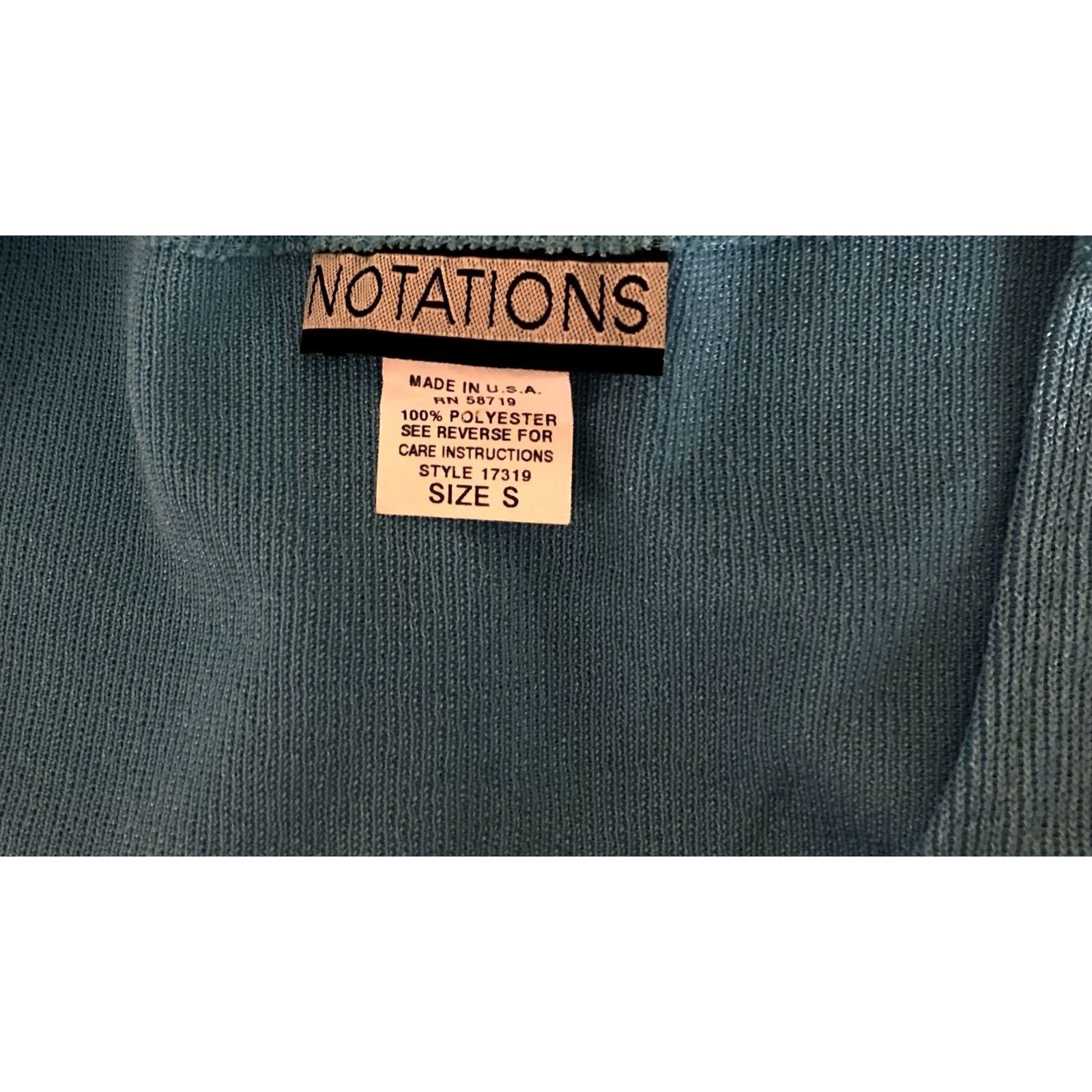 Vintage Notations Tank top Blue Sleeveless Knit Pullover Coastal Capsule Beach Summer Shirt Women S Size S / US 4 / IT 40 - 4 Thumbnail