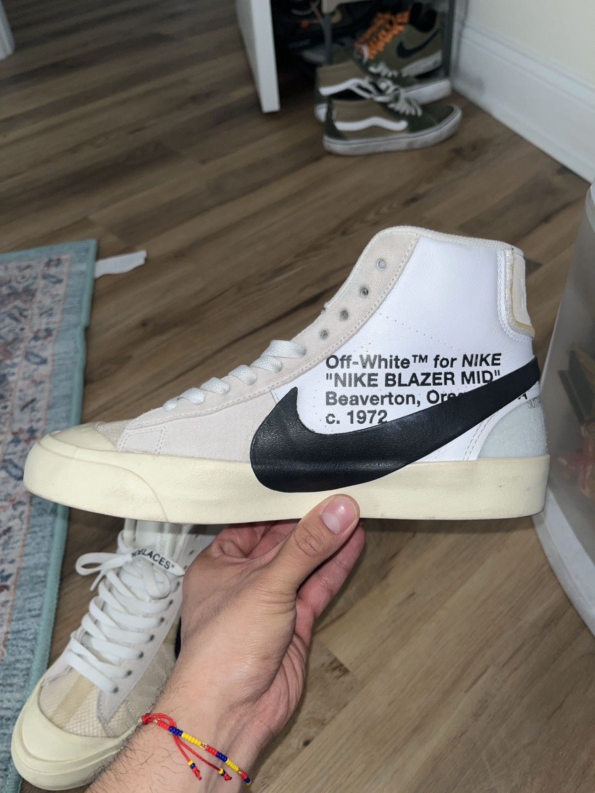 Nike × Off-White Nike OFF WHITE Blazer Mid “THE TEN” Size US 8 / EU 41 - 15 Thumbnail