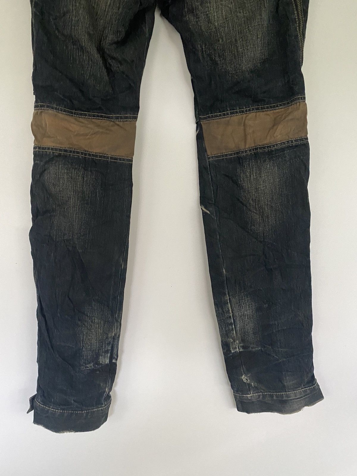 PPFM Japanese Brand PPFM Distressed Zippered Denim Jeans Pants Size US 32 / EU 48 - 12 Thumbnail