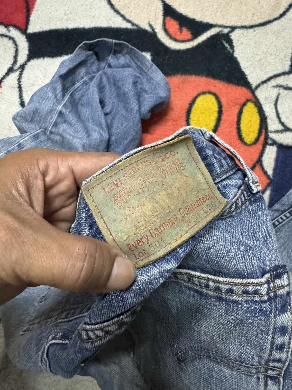 LEVIS 504 SELVEDGE JEANS