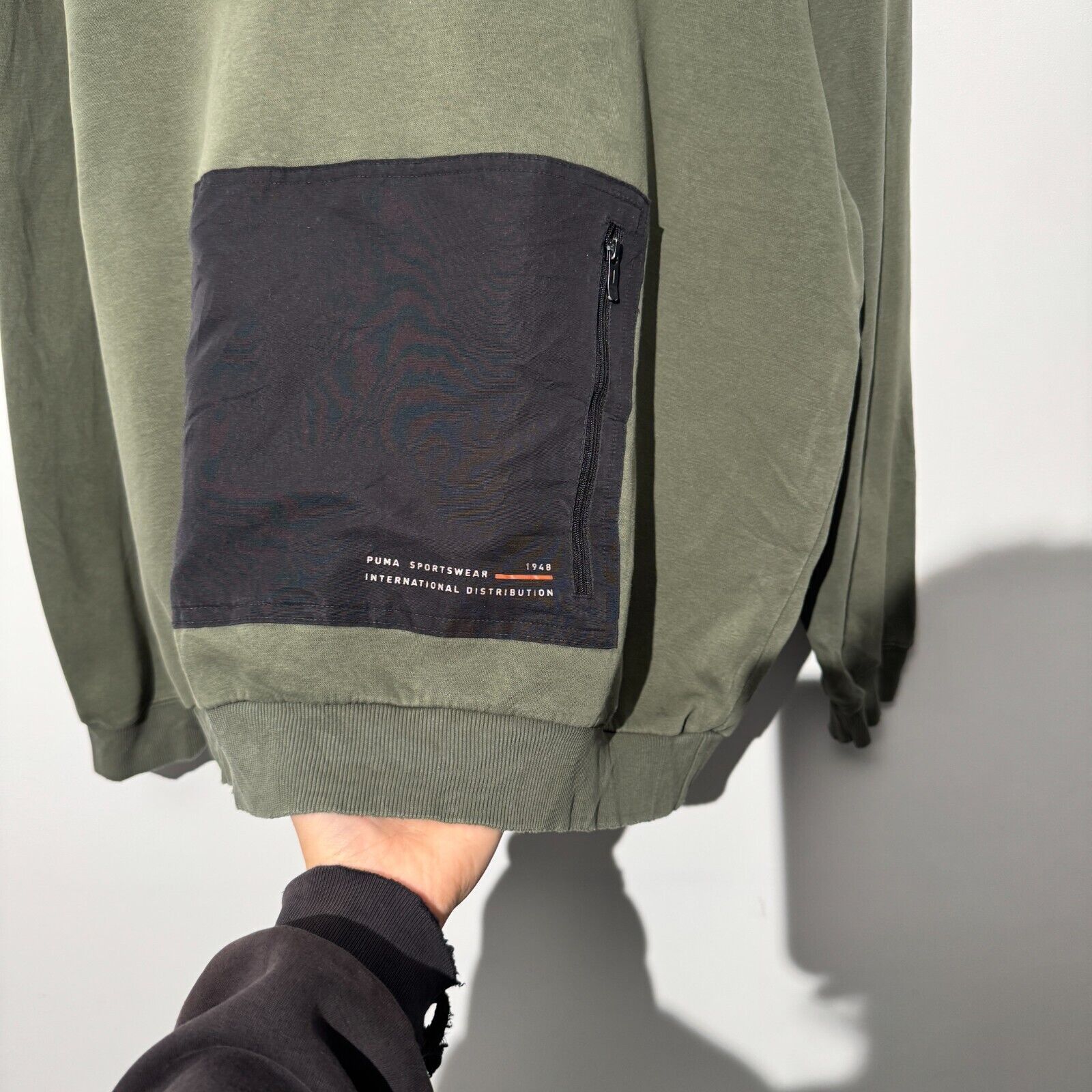 Puma × Vintage Puma Unisex Green Cotton Hoodie Size XL Center Logo Size US XL / EU 56 / 4 - 7 Thumbnail