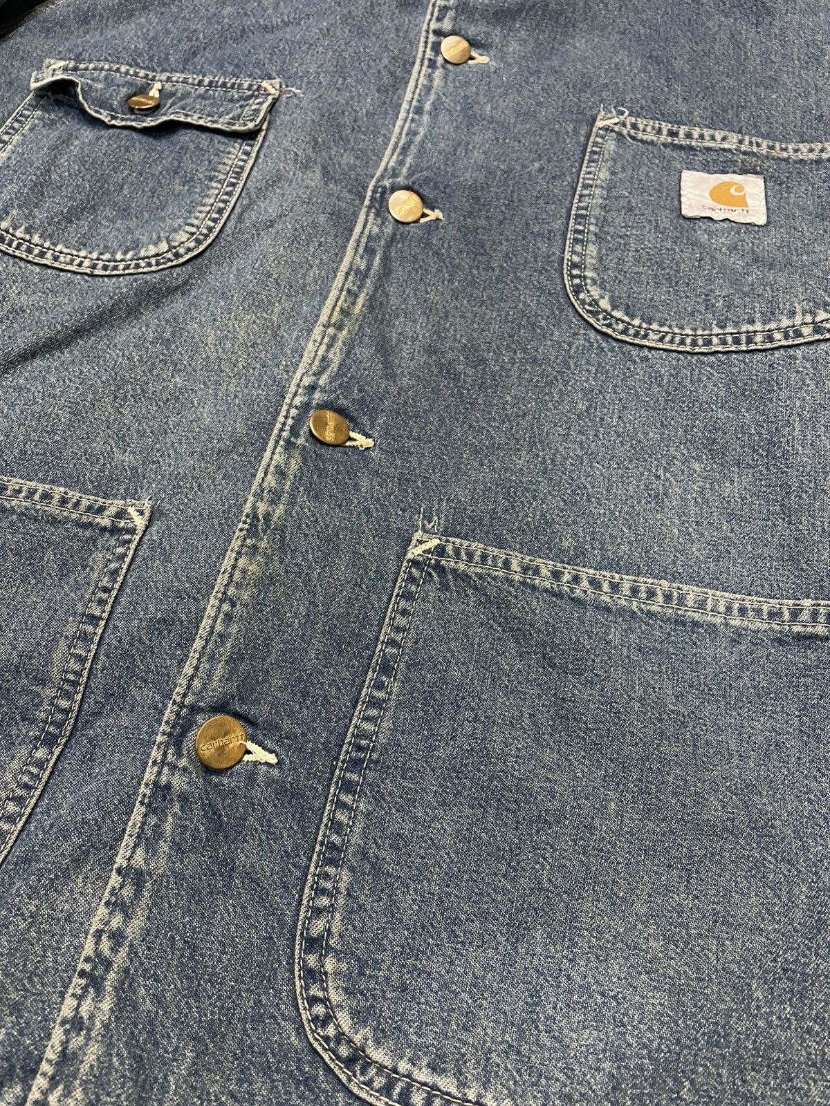 Carhartt Vintage Carhartt Blanket Lined Denim Jacket Size US L / EU 52-54 / 3 - 3 Thumbnail