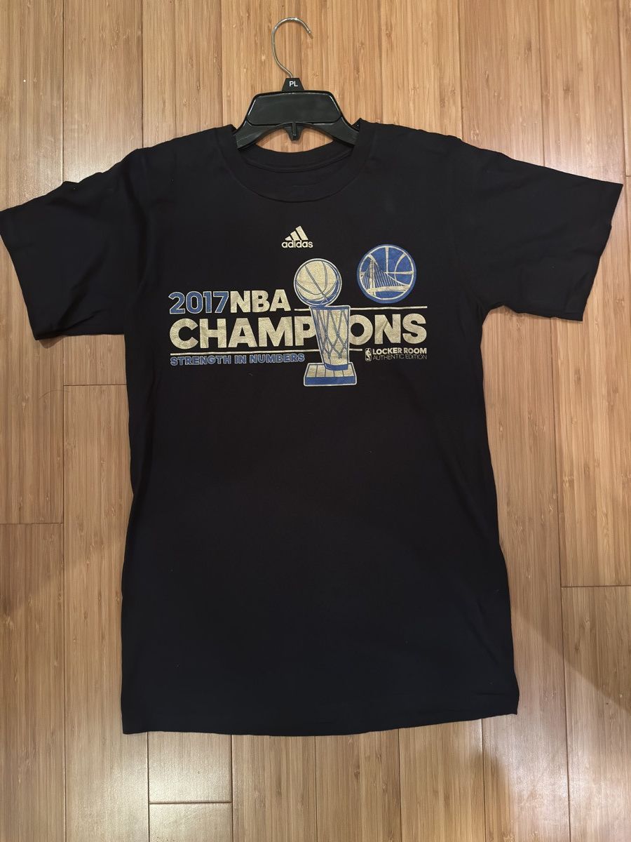 Adidas Vintage 2017 Warriors Nba Championship Shirt Size US S / EU 44-46 / 1 - 1 Thumbnail