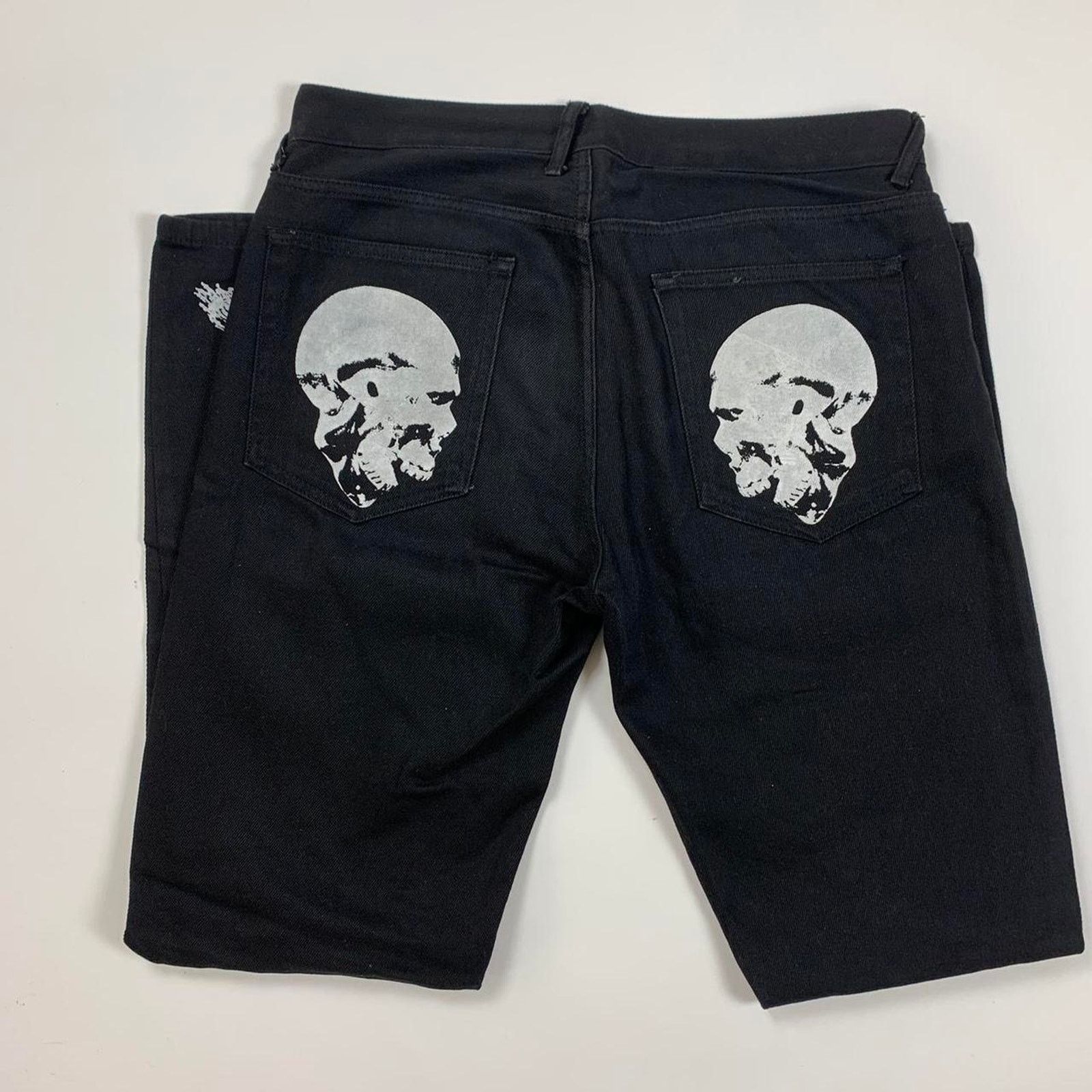 Other BySlik Skull Prayer Black Denim Jeans Size US 34 / EU 50 - 3 Thumbnail