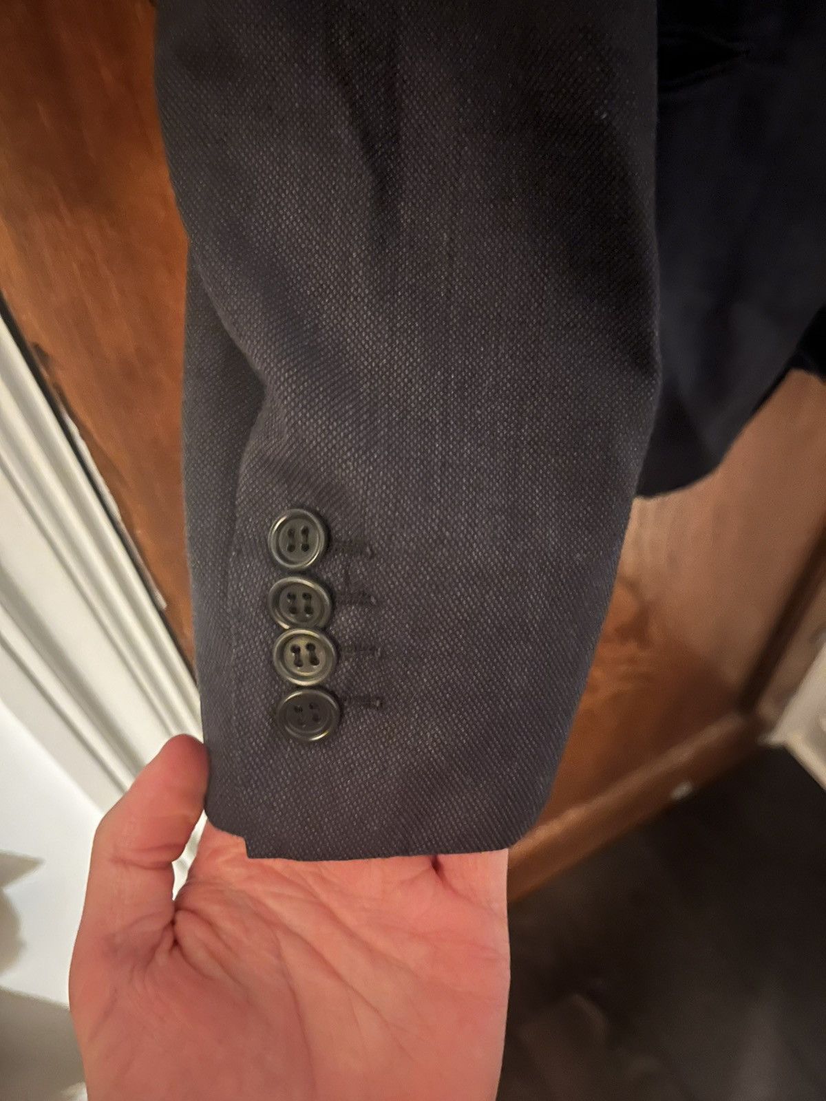 Kiton Kiton super 180s wool navy suit size uk 38r Size 38R - 2 Thumbnail