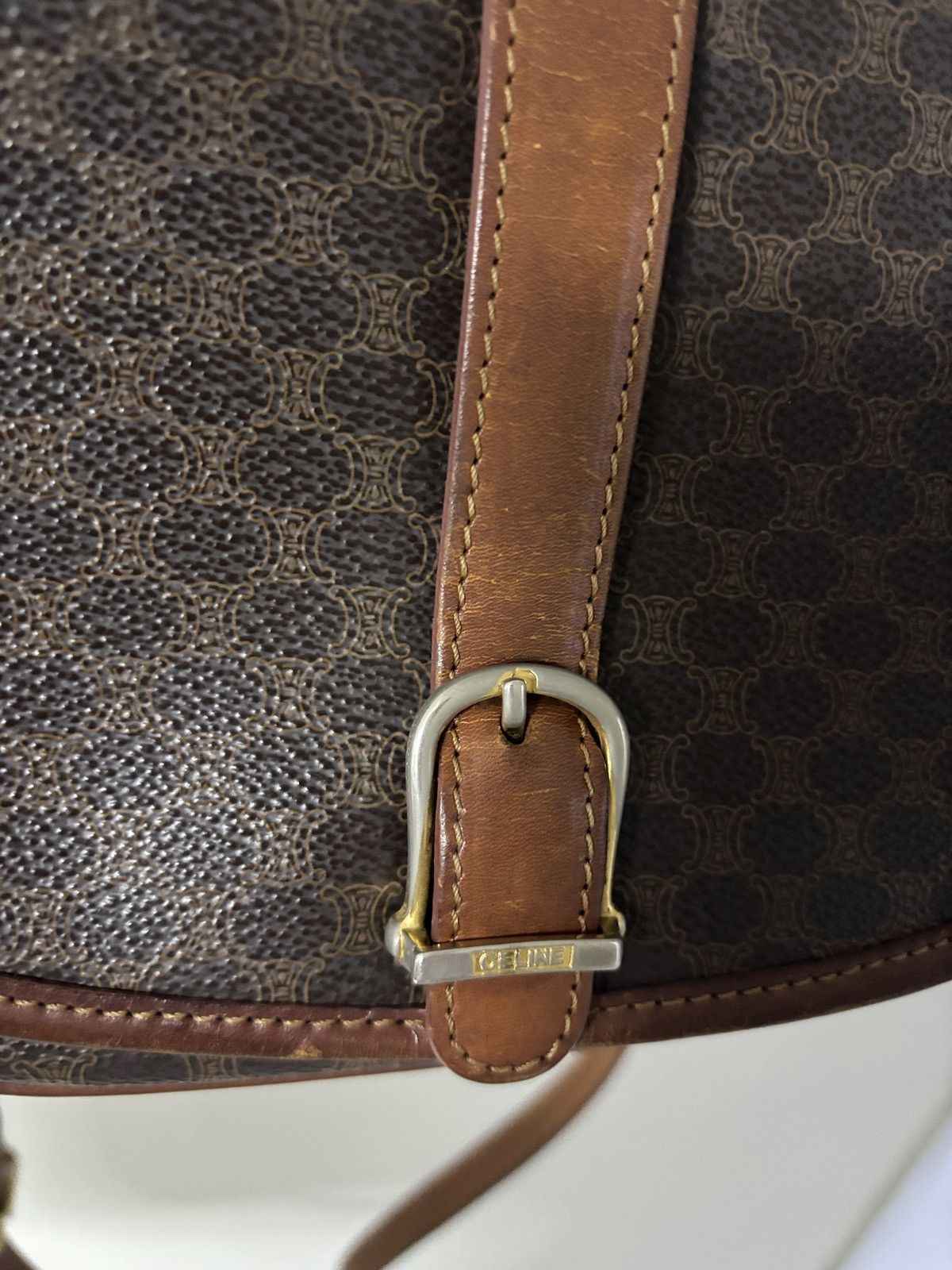 Celine × Vintage Vintage Celine Folco bag monogram Size ONE SIZE - 3 Thumbnail