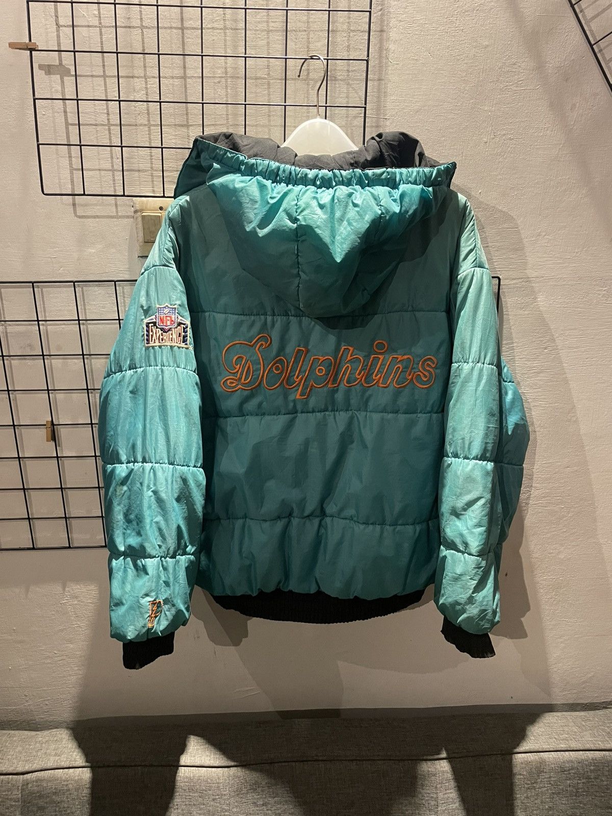 Pro Player × Vintage Vintage 90s pro player Miami Dolphins Reversible Jacket Size US S / EU 44-46 / 1 - 1 Thumbnail