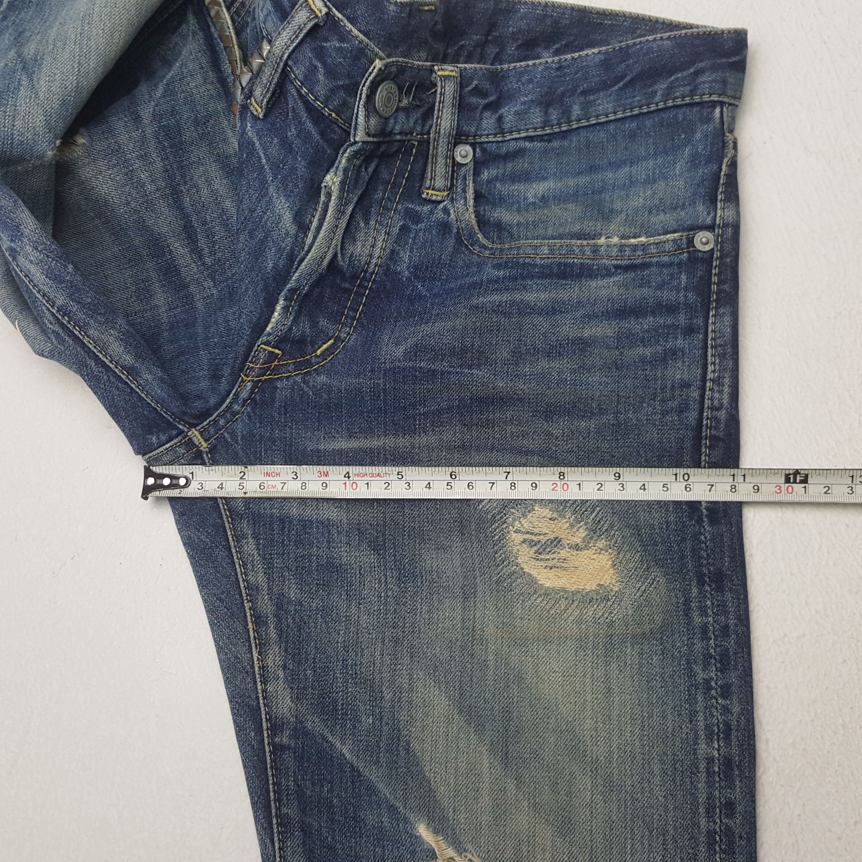 Hysteric Glamour × Japanese Brand × Vintage Vintage Hysteric Glamour Selvedge Custom Logo Denim Jeans Size US 30 / EU 46 - 9 Thumbnail