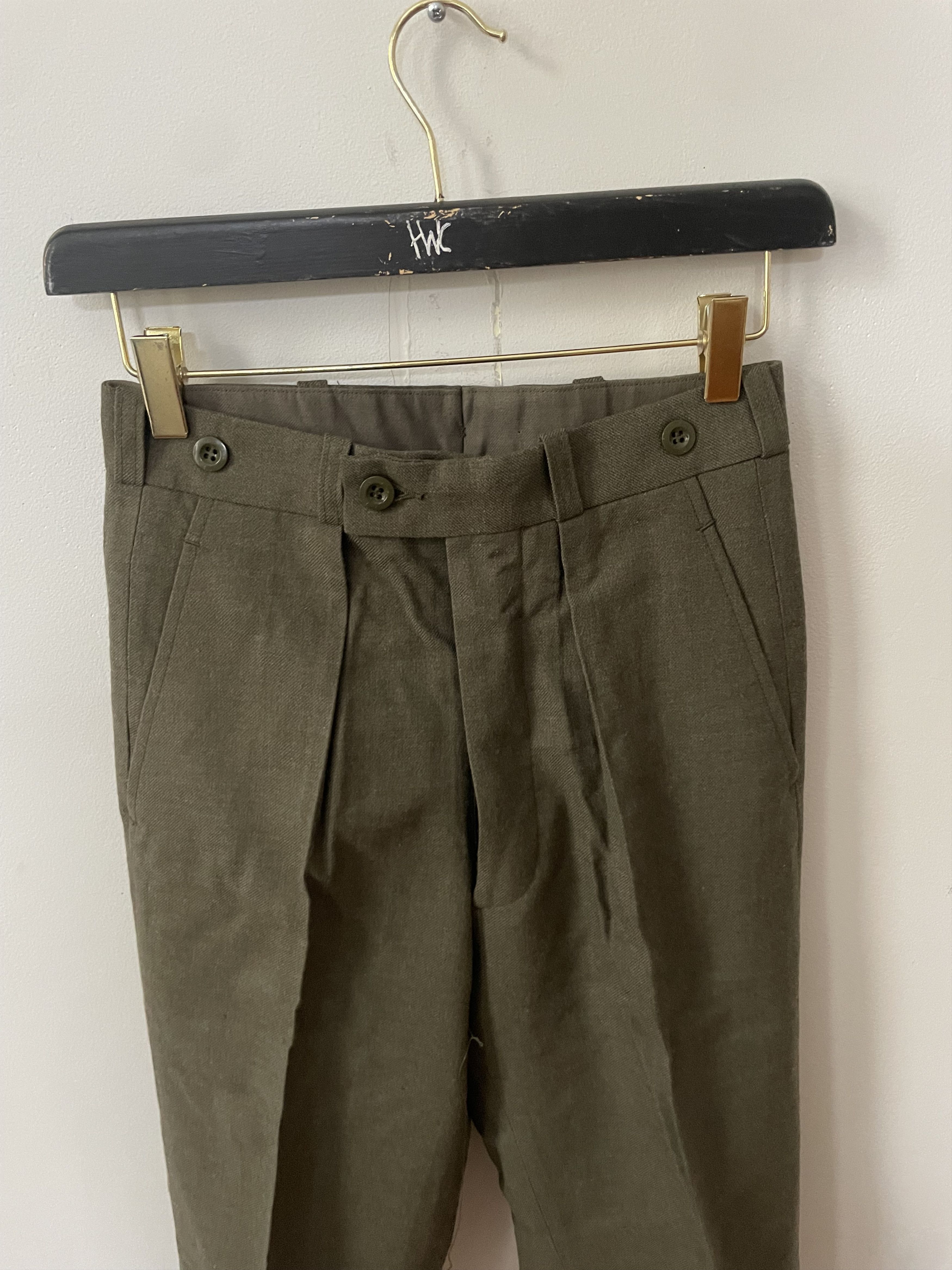 Other Authentic 1978 Belgian Army wool service trousers Size US 26 / EU 42 - 3 Thumbnail