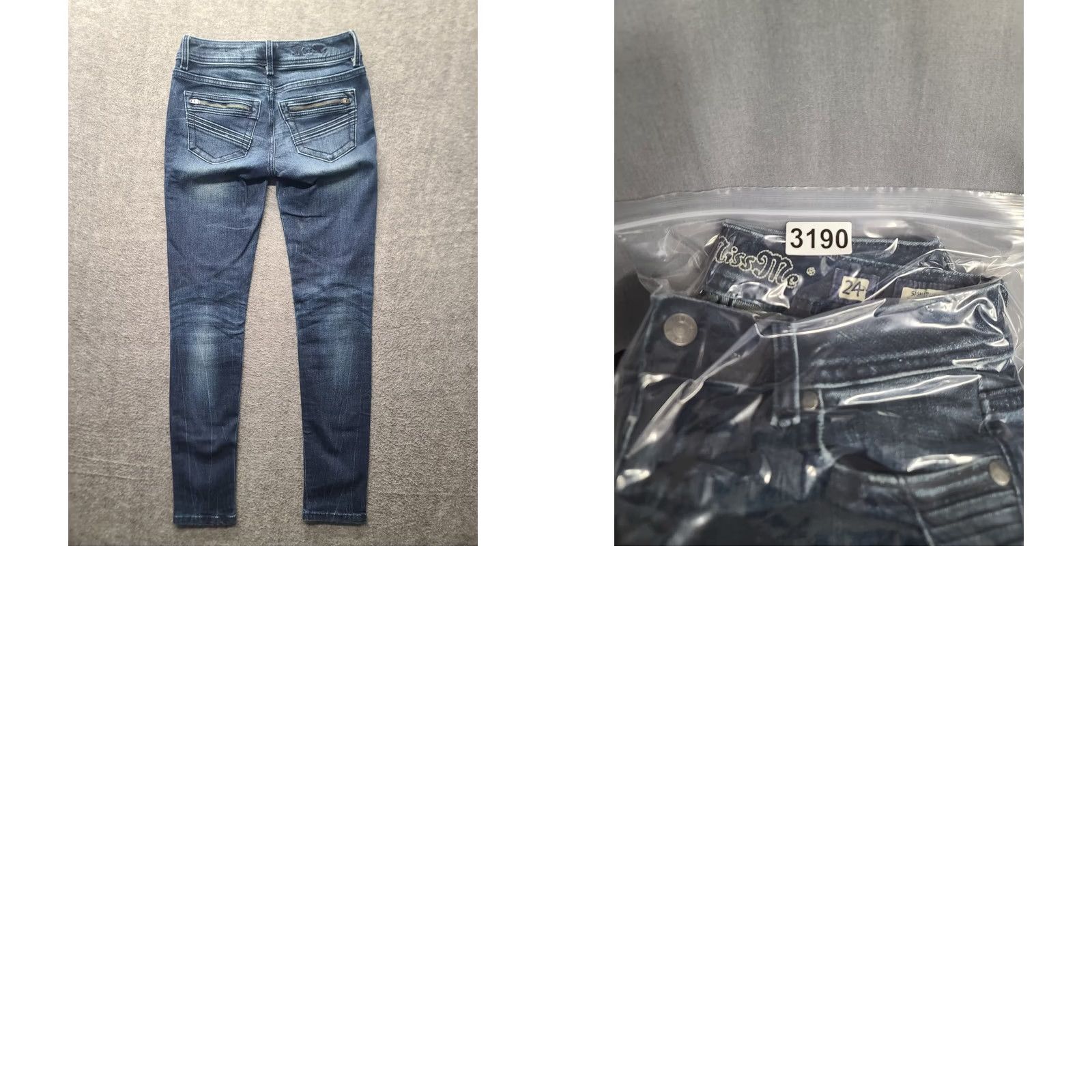 Miss Me Miss Me Jeans Womens 24x30 Skinny Rise Ankle Stretch Distressed Denim 5-Pocket Blue Cowboy Western Y2K Shirt? Size 42" / US 20 - 9 Thumbnail