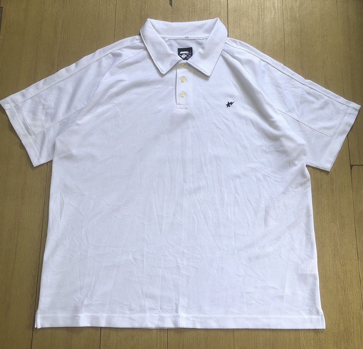 Bape BAPESTA Mesh Polo Shirts Size US XL / EU 56 / 4 - 1 Thumbnail