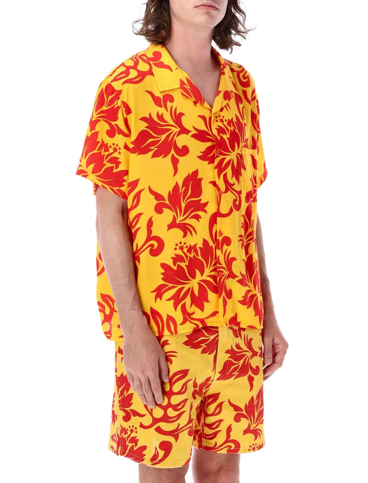ERL o1y0125 Patterned Shirt in Yellow/Red Size US S / EU 44-46 / 1 - 3 Thumbnail