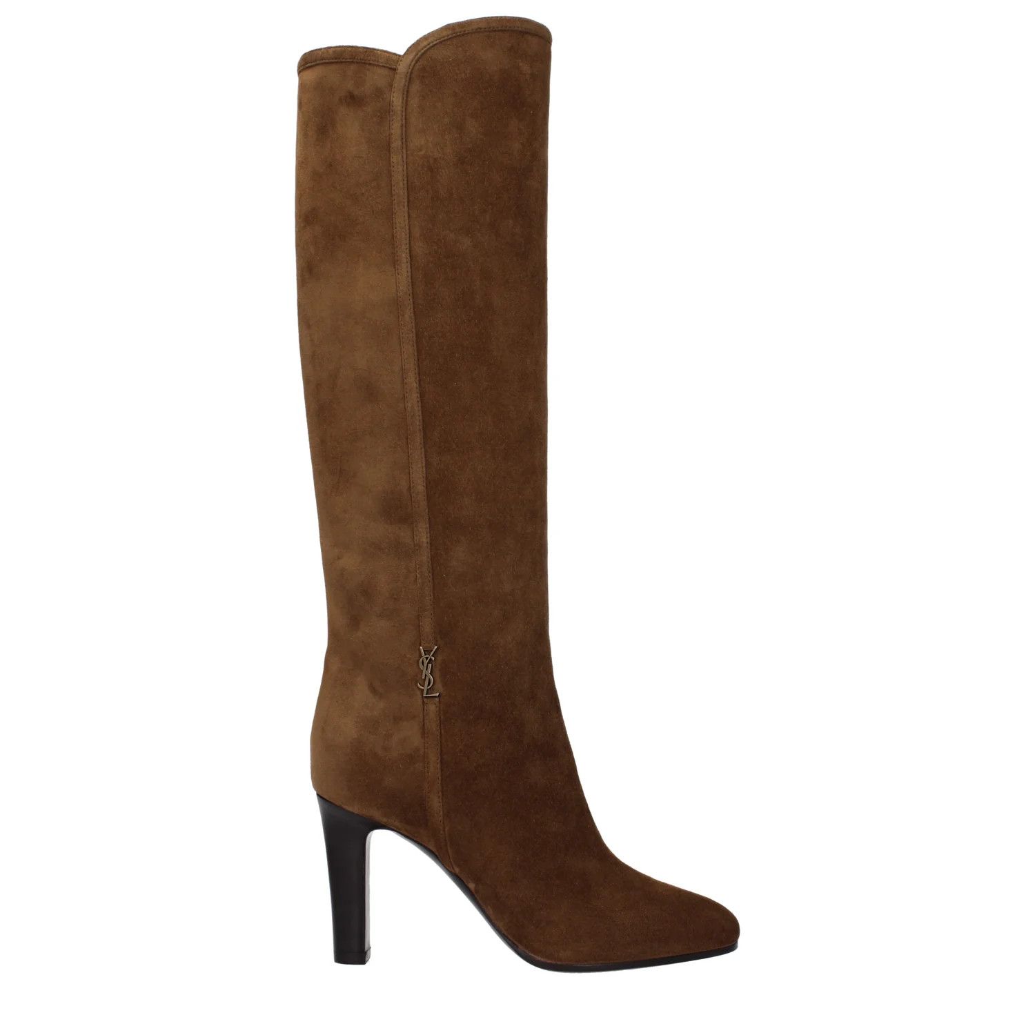 Saint Laurent Paris ob1o1e1124 Suede Boots in Brown Size US 5.5 / IT 35.5 - 1 Thumbnail