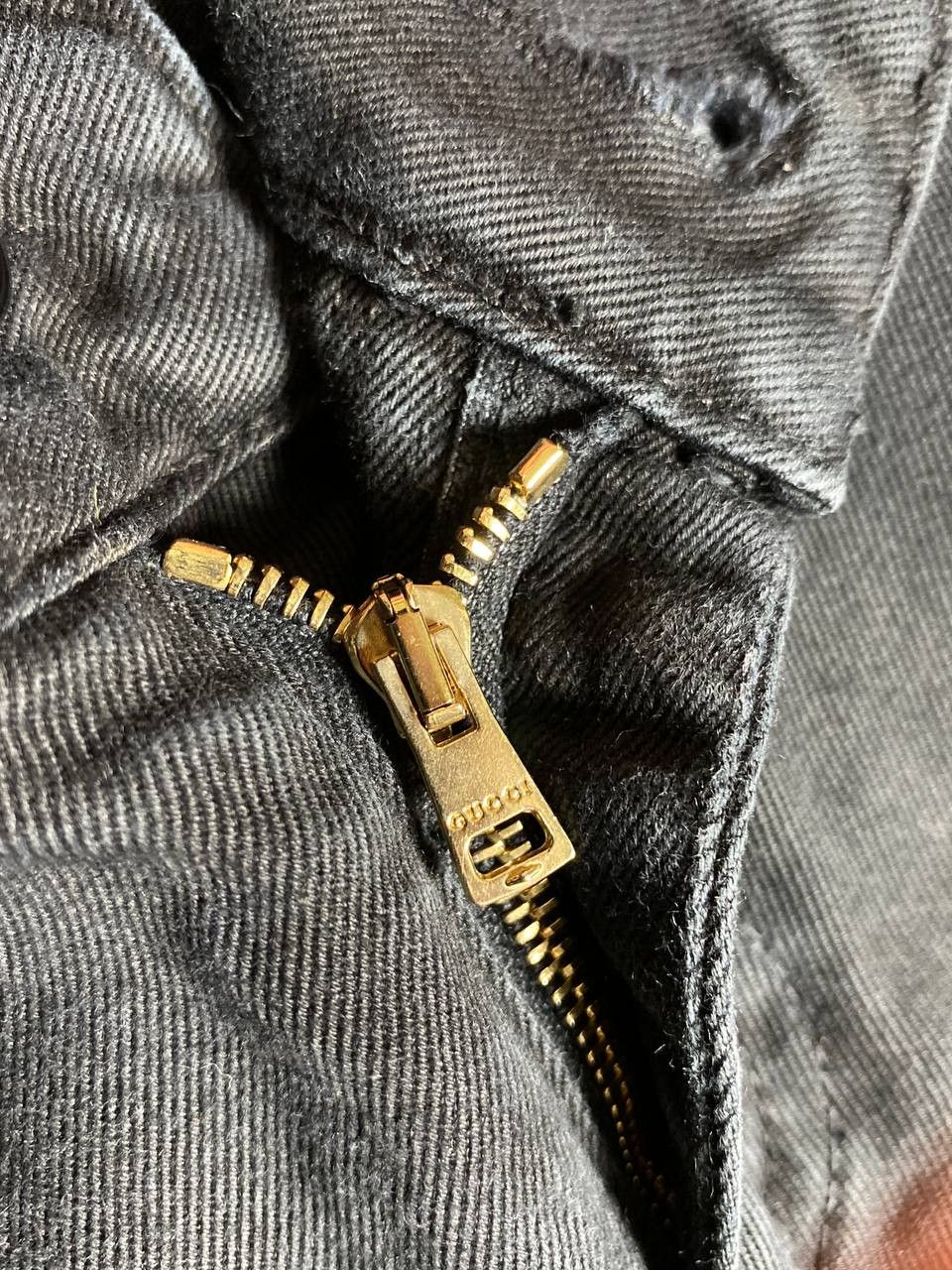 Gucci Gucci Pocket Logo GG Black Denim Jeans Vintage Y2K Women Size 28" / US 6 / IT 42 - 10 Thumbnail