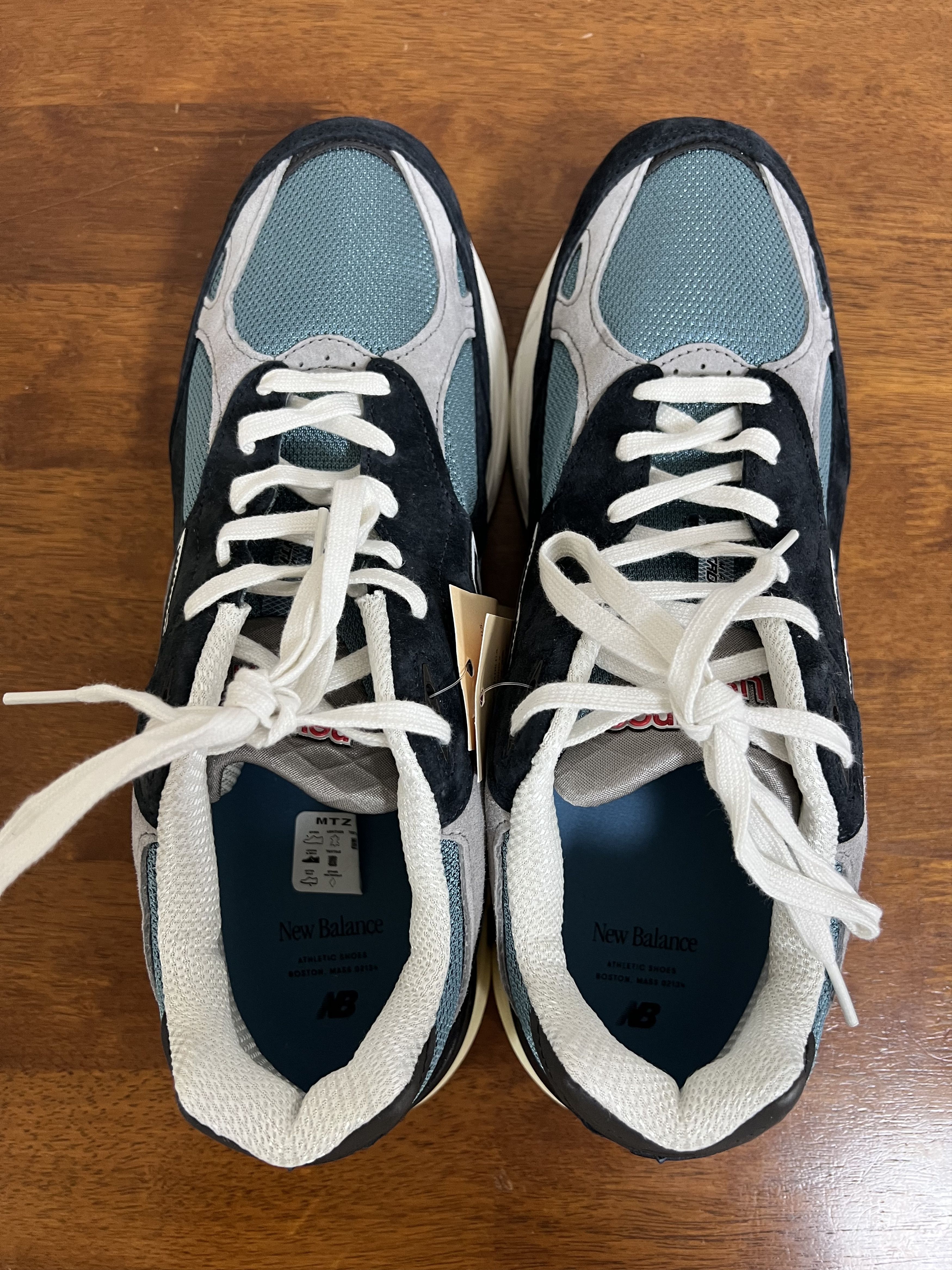 New Balance 💚 2022 New Balance Made In USA 990v3 Teddy Santis Navy Size US 13 / EU 46 - 5 Thumbnail