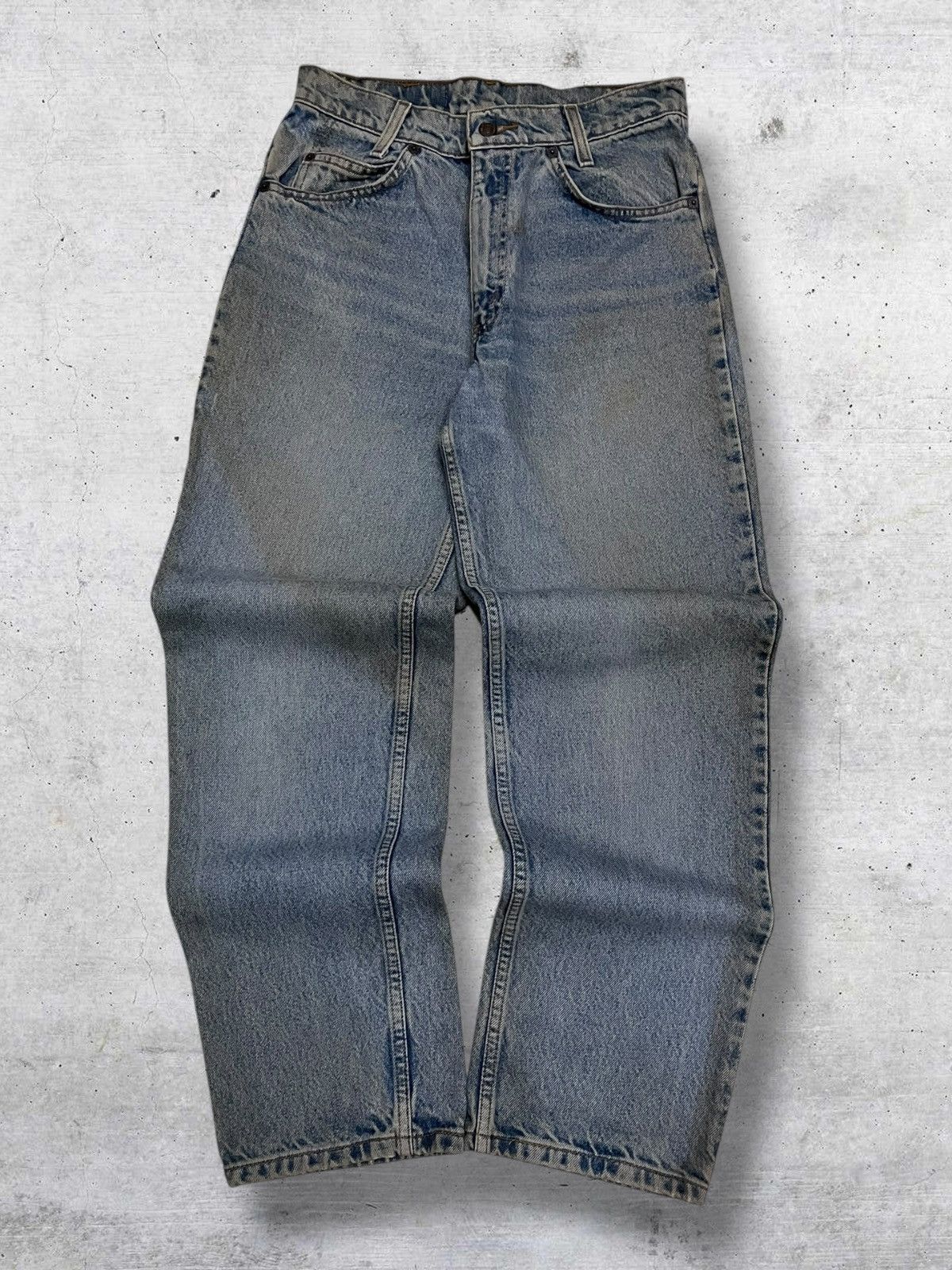 Levi's Vintage Clothing VINTAGE 550 1990S LEVIS USA DESIGNER DIRTY DESIGN DENIM RARE Size US 28 / EU 44 - 1 Thumbnail