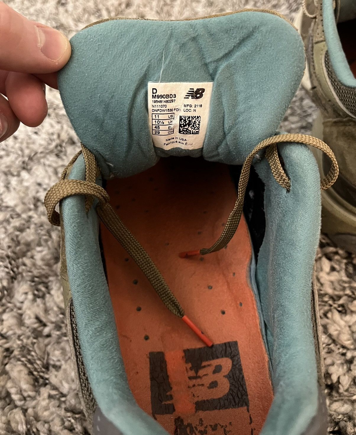 Bodega × New Balance New Balance 990v3 Bodega Here To Stay Size US 11 / EU 44 - 4 Thumbnail