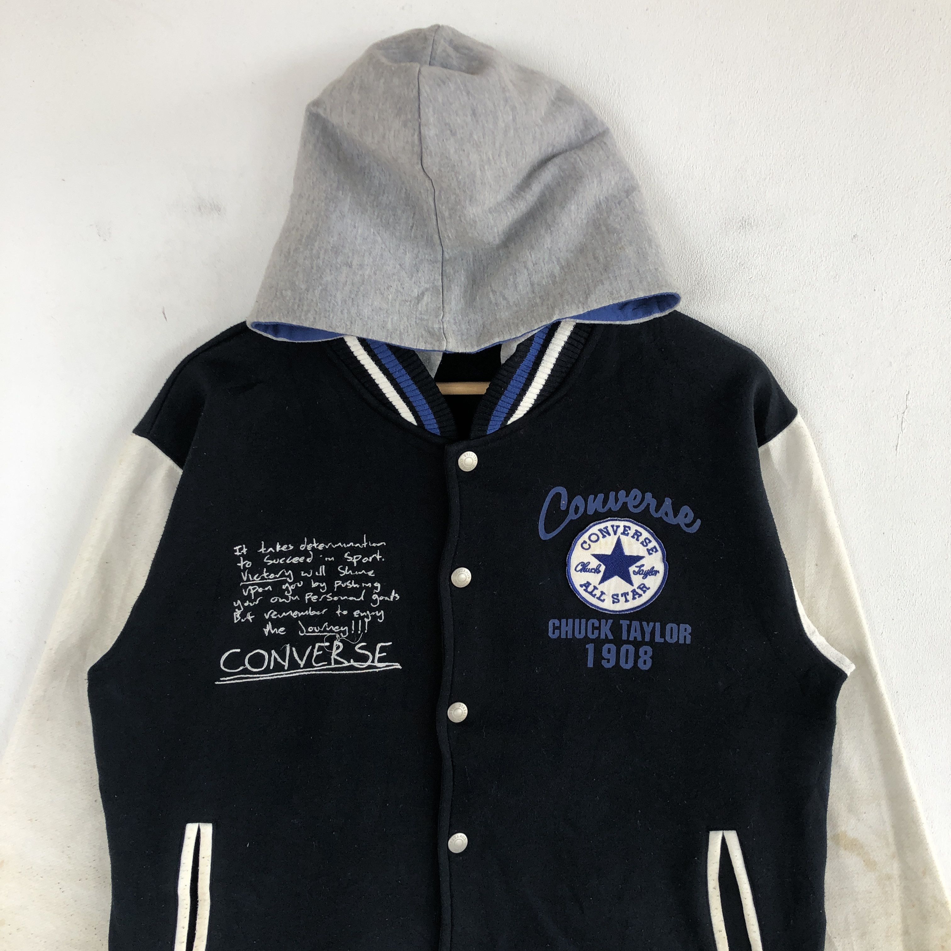 Japanese Brand × Vintage Vintage Converse Hoodie Varsity Sweater Sweatshirt Size US M / EU 48-50 / 2 - 3 Thumbnail