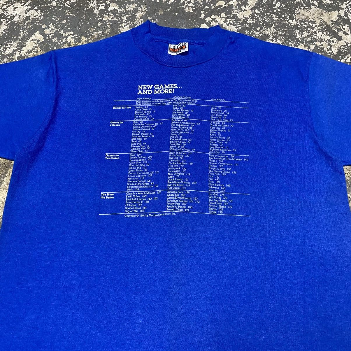 Vintage Vintage New Games And More 1981 Tshirt Size US L / EU 52-54 / 3 - 8 Thumbnail