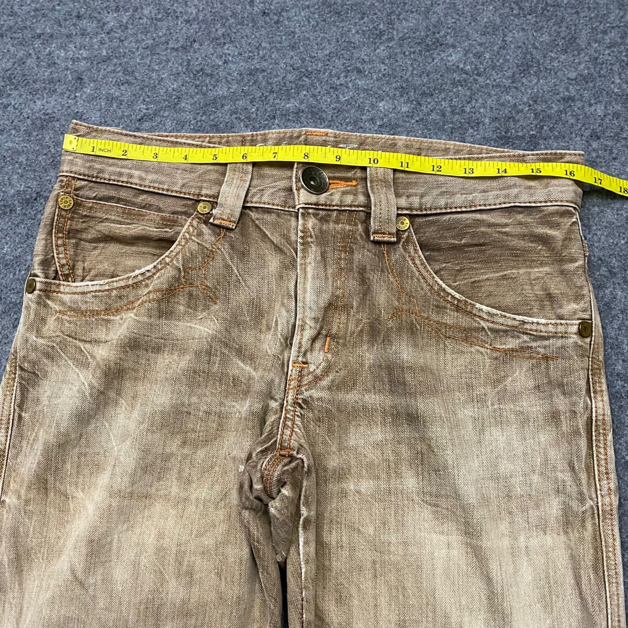Edwin 💥Best Offer💥Vintage Edwin Blue Trip Distressed Denim Size US 33 - 4 Thumbnail