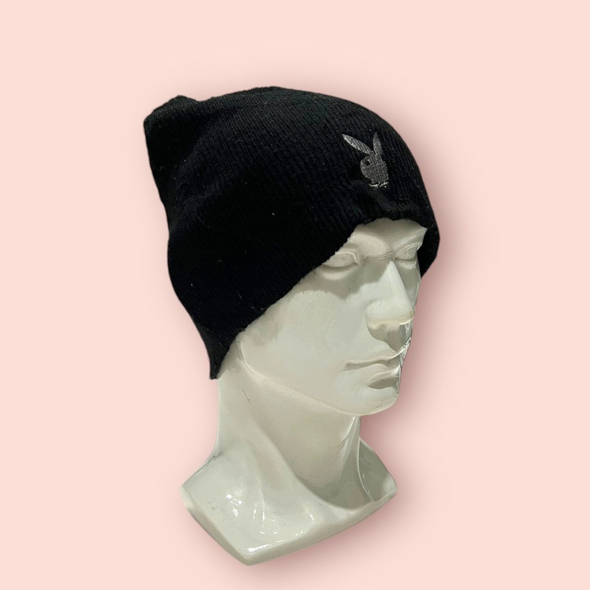 Playboy × Vintage VINTAGE PLAYBOY SILVER BUNNY LOGO BEANIE Size ONE SIZE - 8 Thumbnail