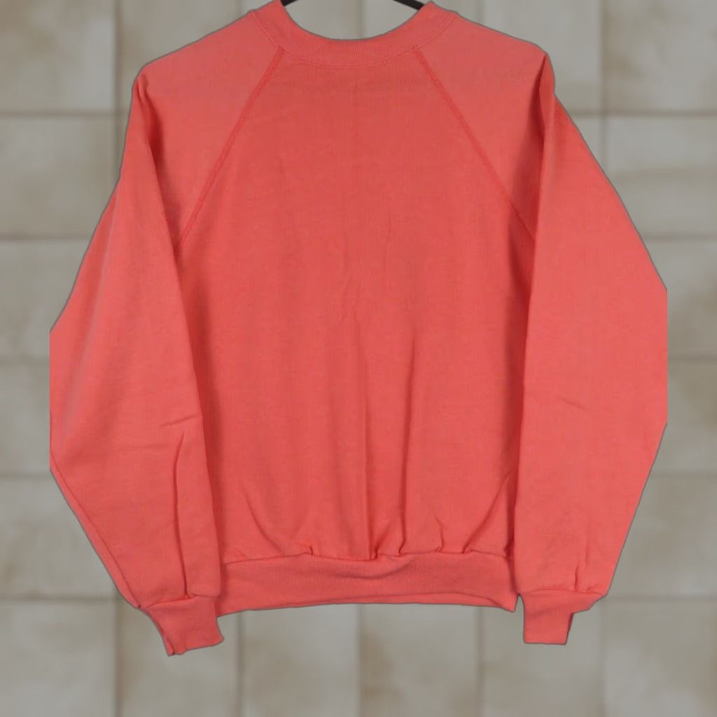 Asics VINTAGE Trend Basics Sweatshirt USA Made L Men Orange Crew Neck Long Sleeve Pullover 90s Casualwear Solid Size US L / EU 52-54 / 3 - 1 Thumbnail