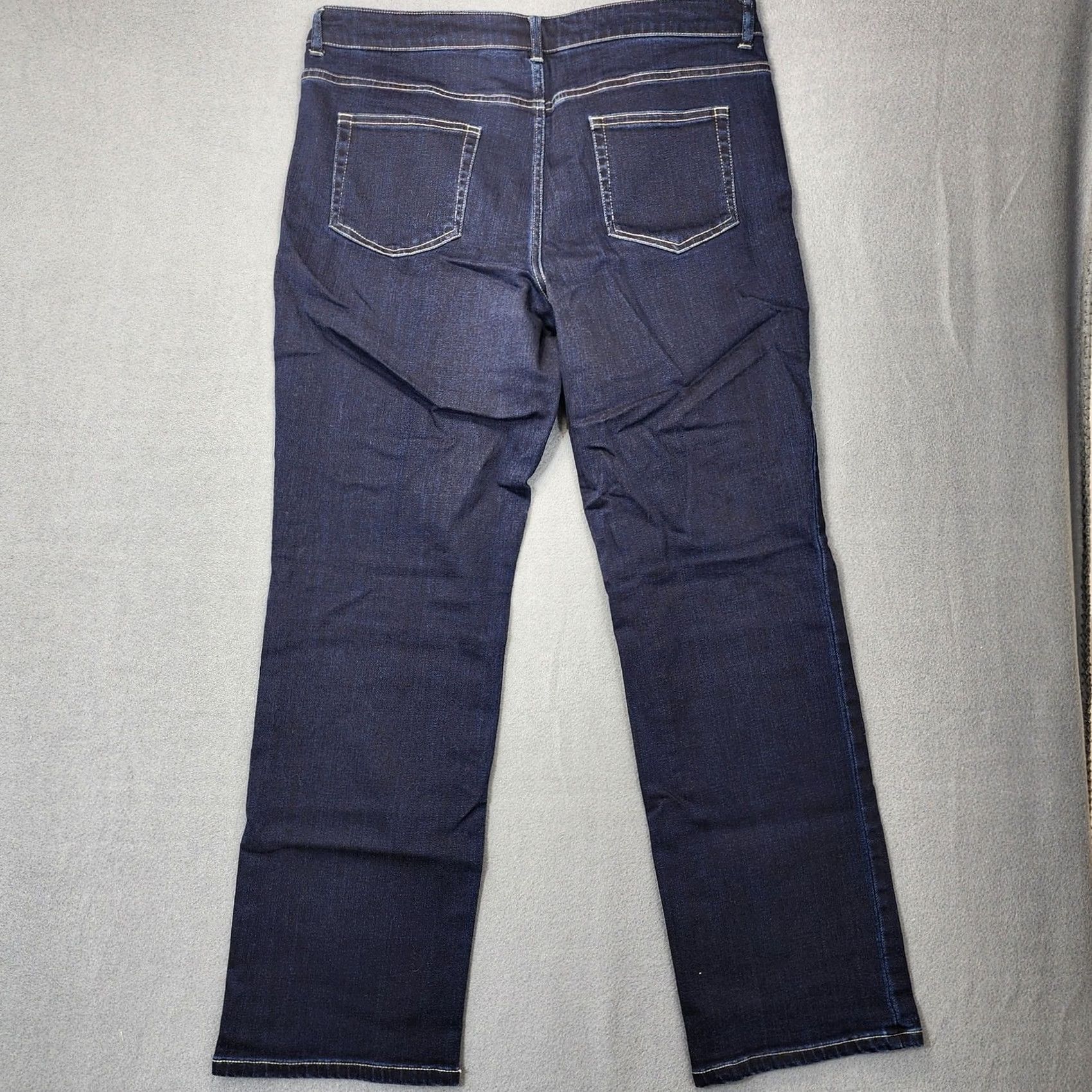Vintage VINTAGE LOGO Lori Goldstein Jeans 16 Women Blue Dark Wash Straight Stretch Casual Womens Jeans Size 38" / US 16 / IT 52 - 2 Thumbnail