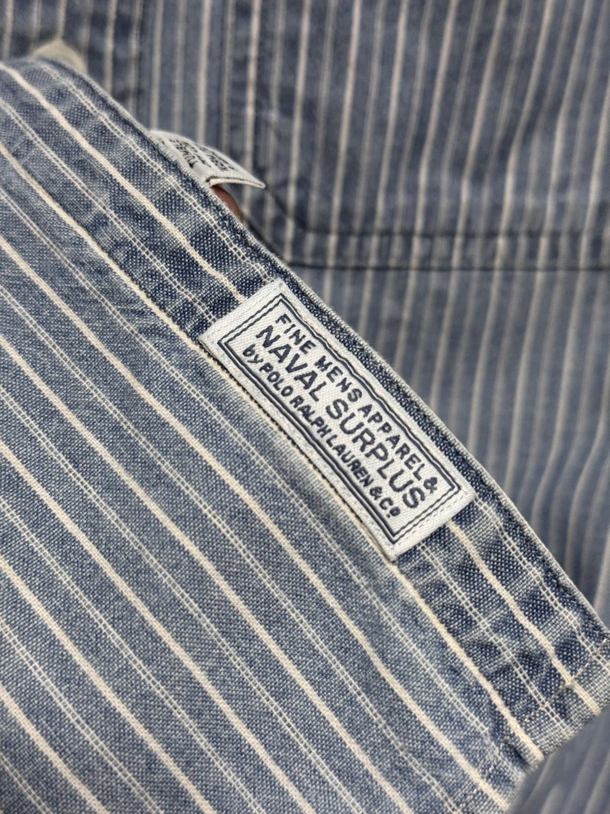 Polo Ralph Lauren 90s Polo Ralph Lauren inspired 30s USN Chambray Chinstrap Size US L / EU 52-54 / 3 - 9 Thumbnail