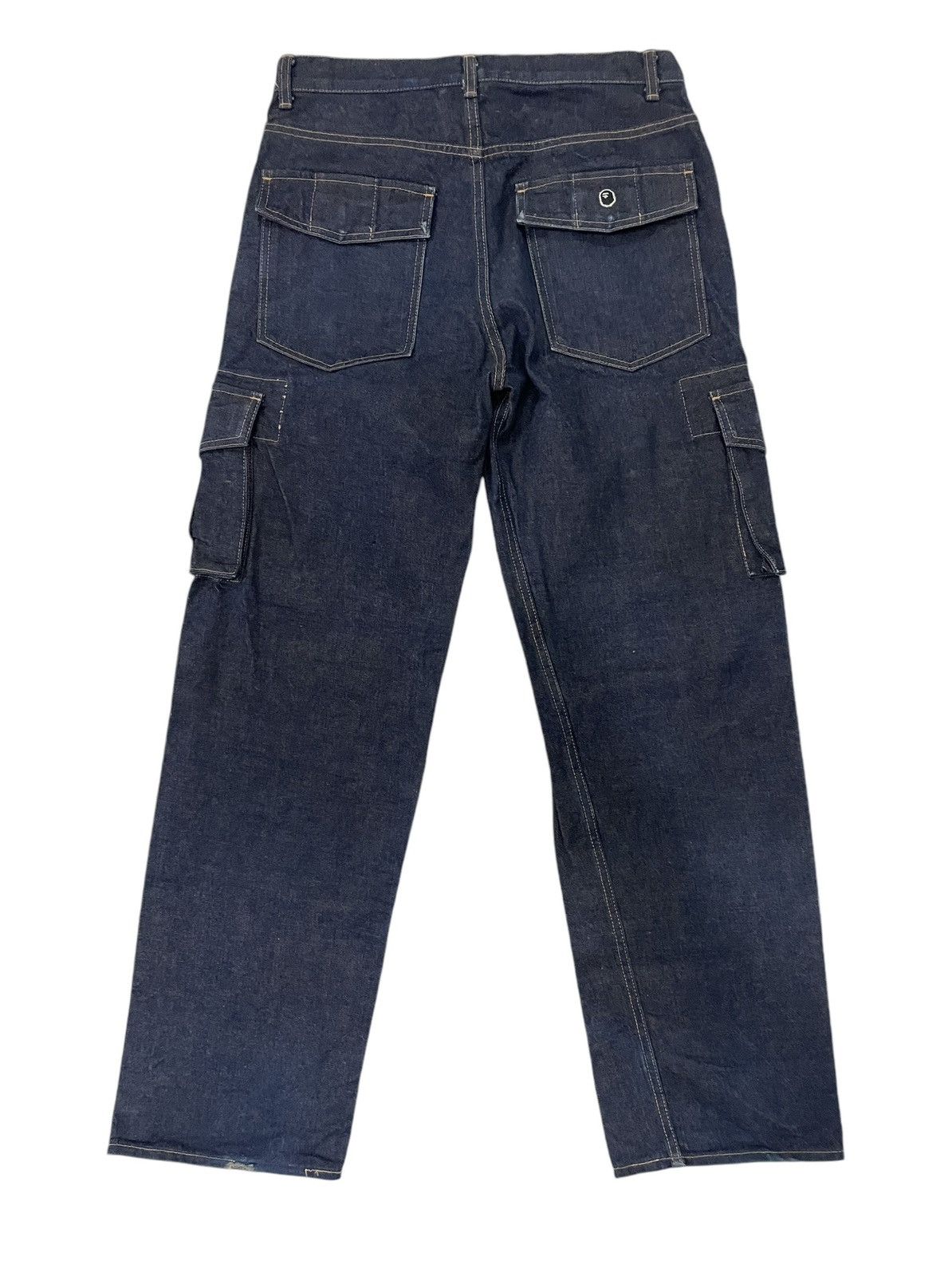 Bape × Vintage Denim Cargo Pants Size US 32 / EU 48 - 2 Thumbnail