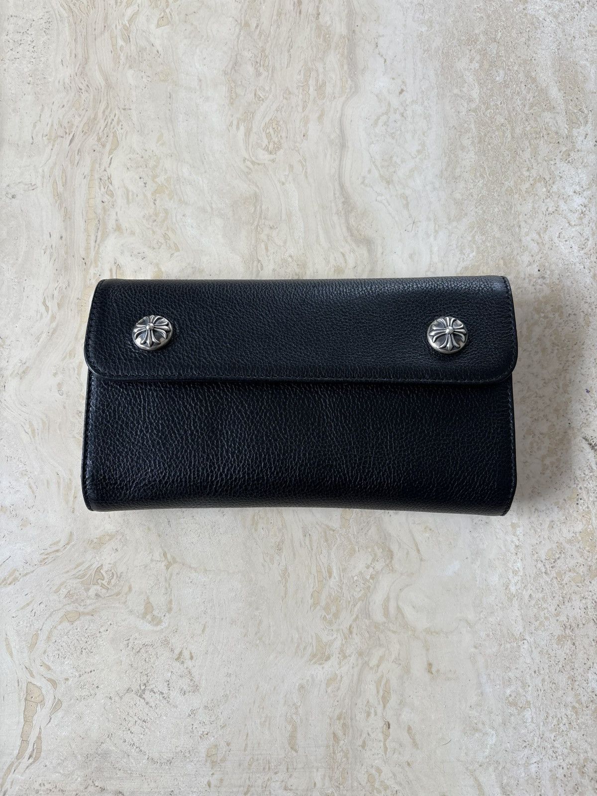 Chrome Hearts Chrome Hearts Heavy Leather Wave Wallet Size ONE SIZE - 1 Thumbnail