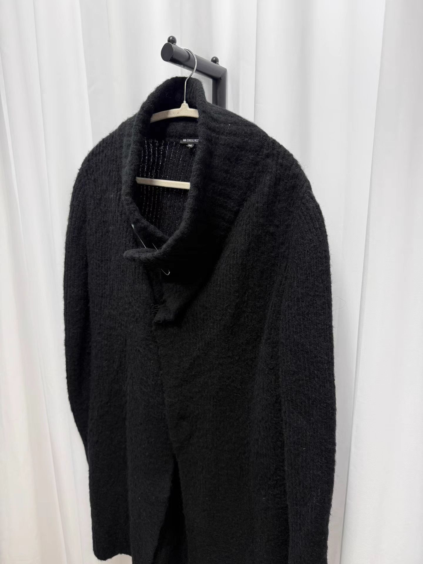 Ann Demeulemeester Ann Demeulemeester Mohair Scarf Collar Frog Closure Coat K20 Size XS / US 0-2 / IT 36-38 - 2 Thumbnail