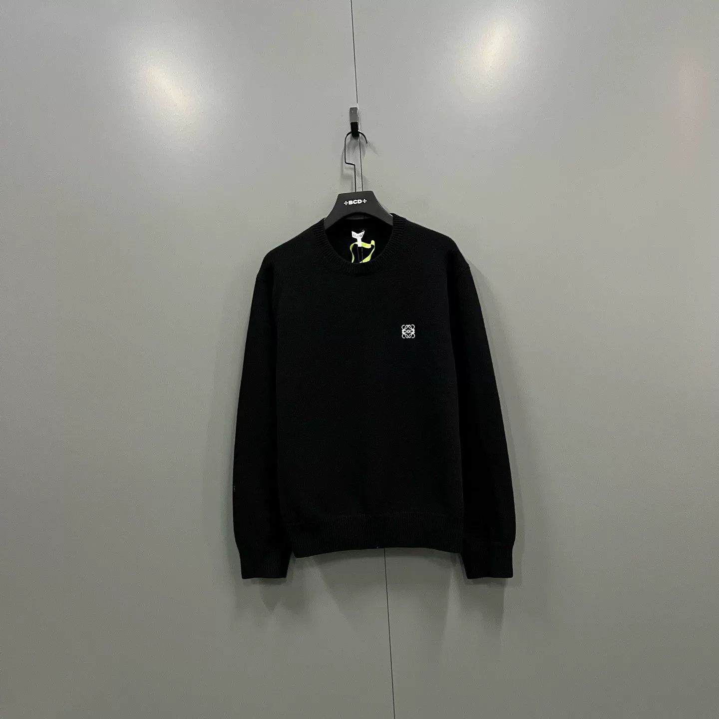 Loewe LOEWE Black Embroidered Logo Sweater Size US L / EU 52-54 / 3 - 1 Thumbnail