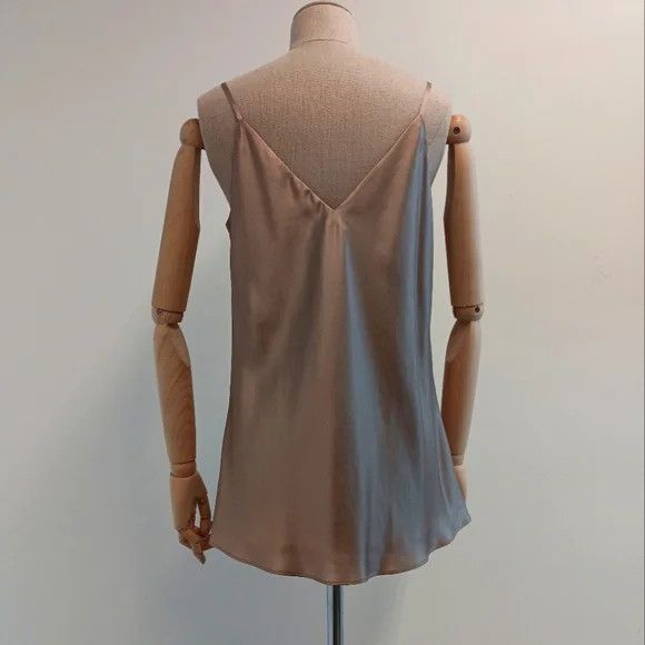 Lafayette 148 LAFAYETTE 148 NEW YORK Silk Hickory Charmeuse Bias Tank- (S) Size S / US 4 / IT 40 - 6 Thumbnail