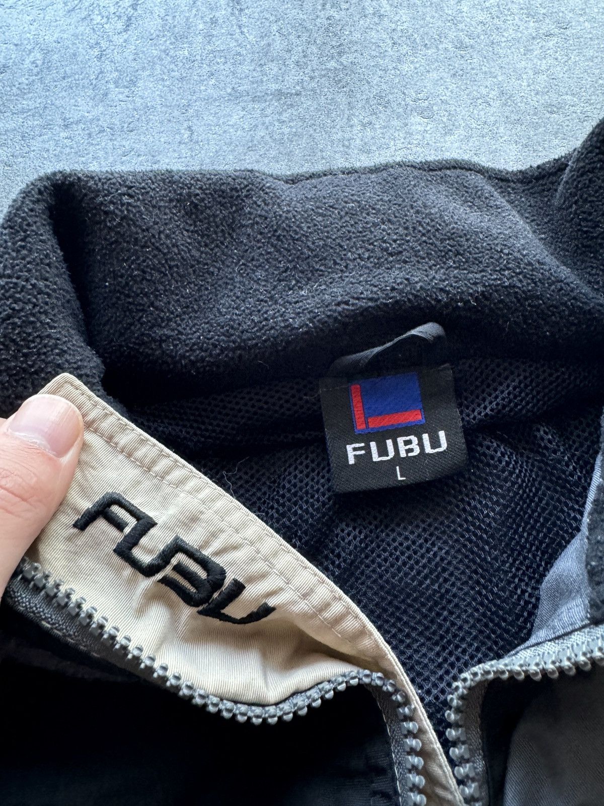 Fubu × Rap Tees × Vintage FUBU vintage boxy jacket logo hip hop rap skate Size US L / EU 52-54 / 3 - 11 Thumbnail