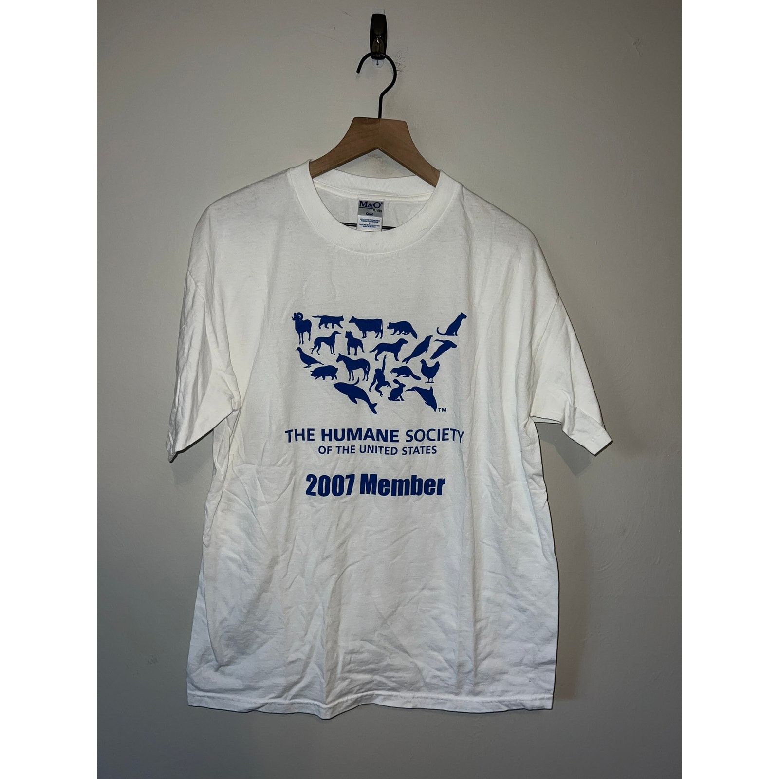 Vintage The Humane Society Shirt USA America Map Garphic Pet Tee L Size US L / EU 52-54 / 3 - 1 Thumbnail