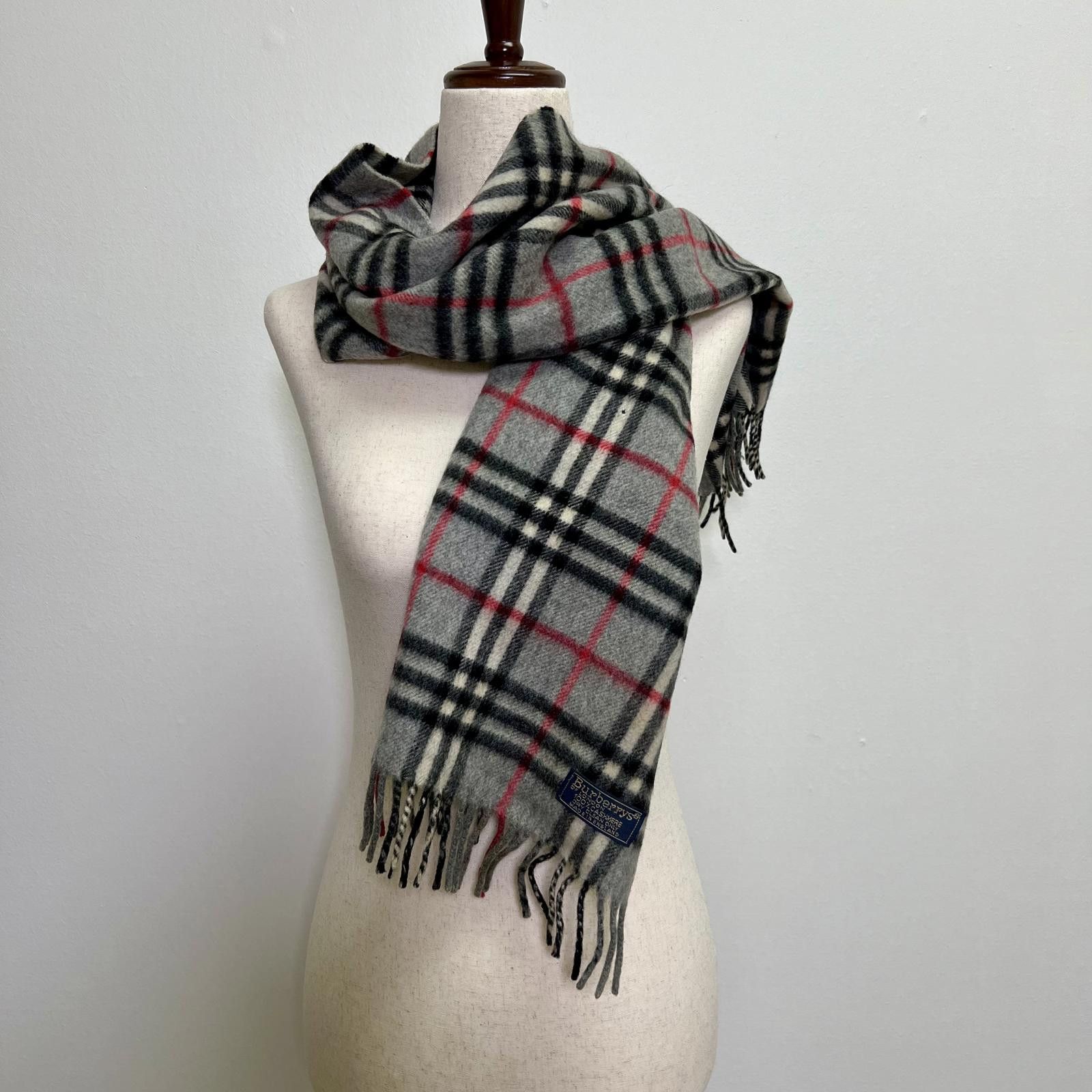 Burberry Vintage Burberrys 100% Cashmere Scarf Size ONE SIZE - 1 Thumbnail
