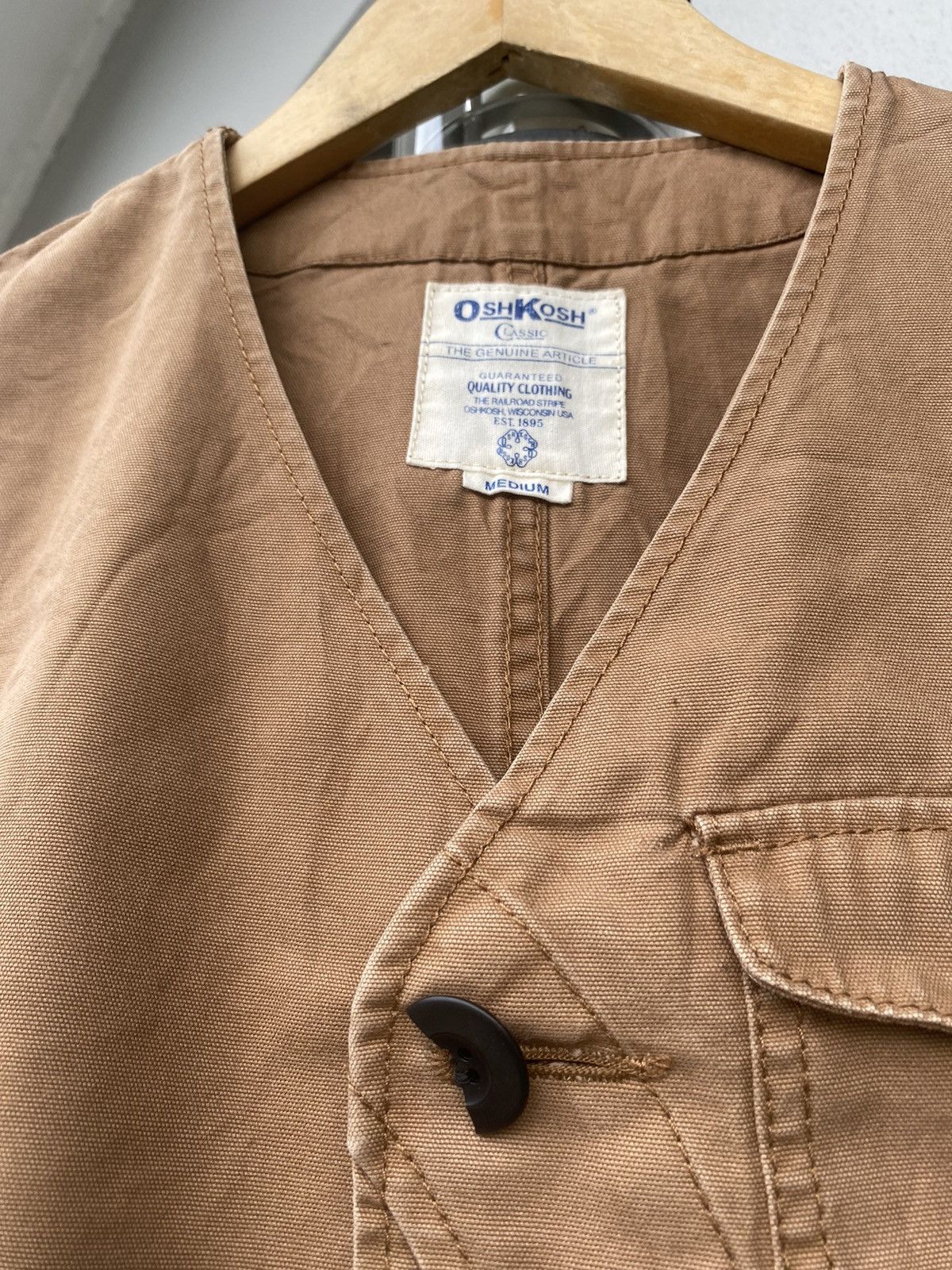 Oshkosh × Vintage Vintage Oshkosh Workwear Vest Size US M / EU 48-50 / 2 - 2 Thumbnail