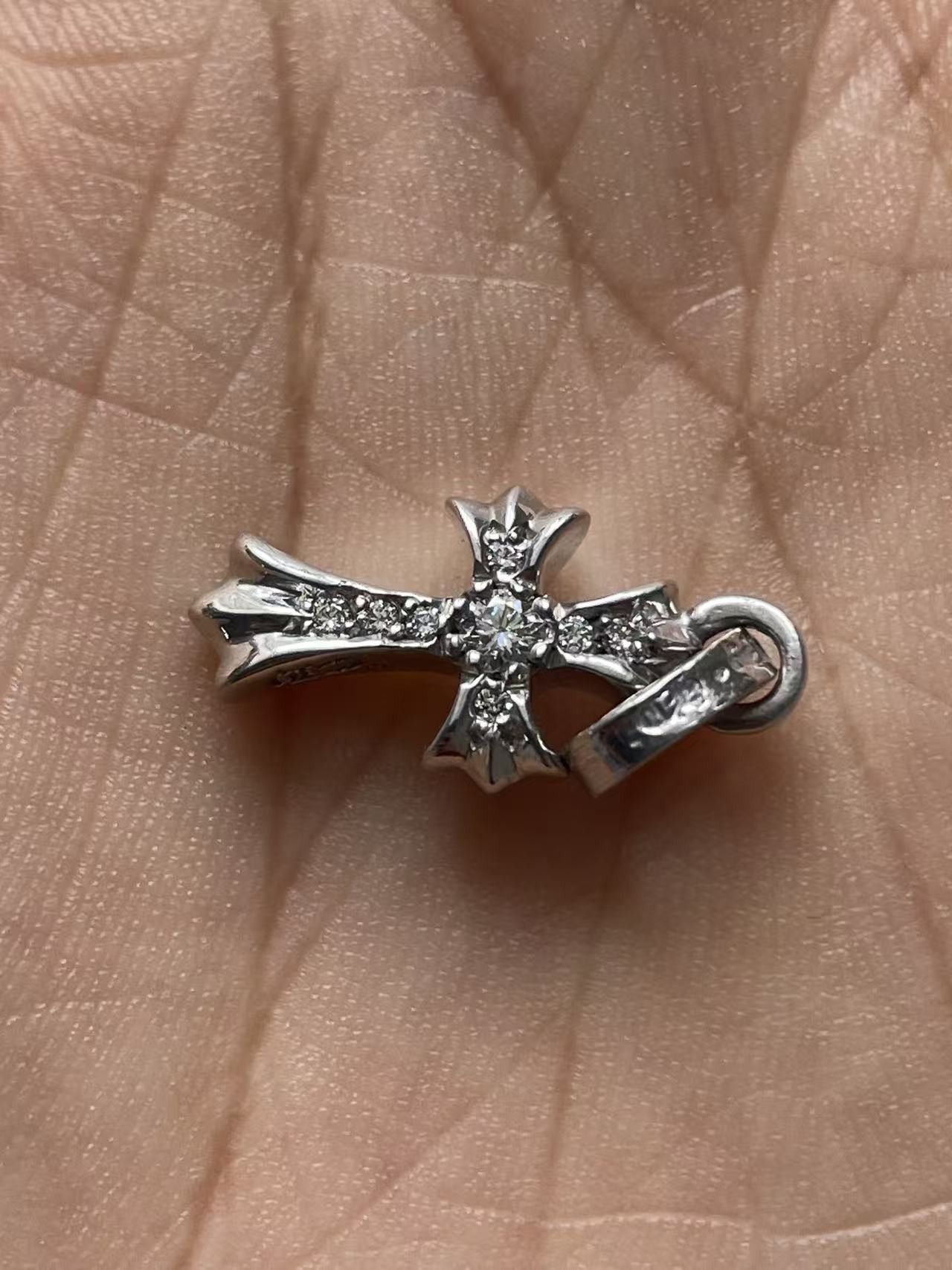 Chrome Hearts Chrome Hearts 18K Diamonds Babyfat Cross Charm Pendant Size ONE SIZE - 15 Thumbnail