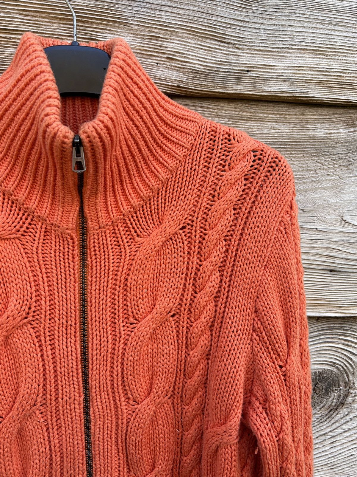 Polo Ralph Lauren Vintage Polo By Ralph Lauren Cable Knit Zippered Sweater Size M / US 6-8 / IT 42-44 - 2 Thumbnail