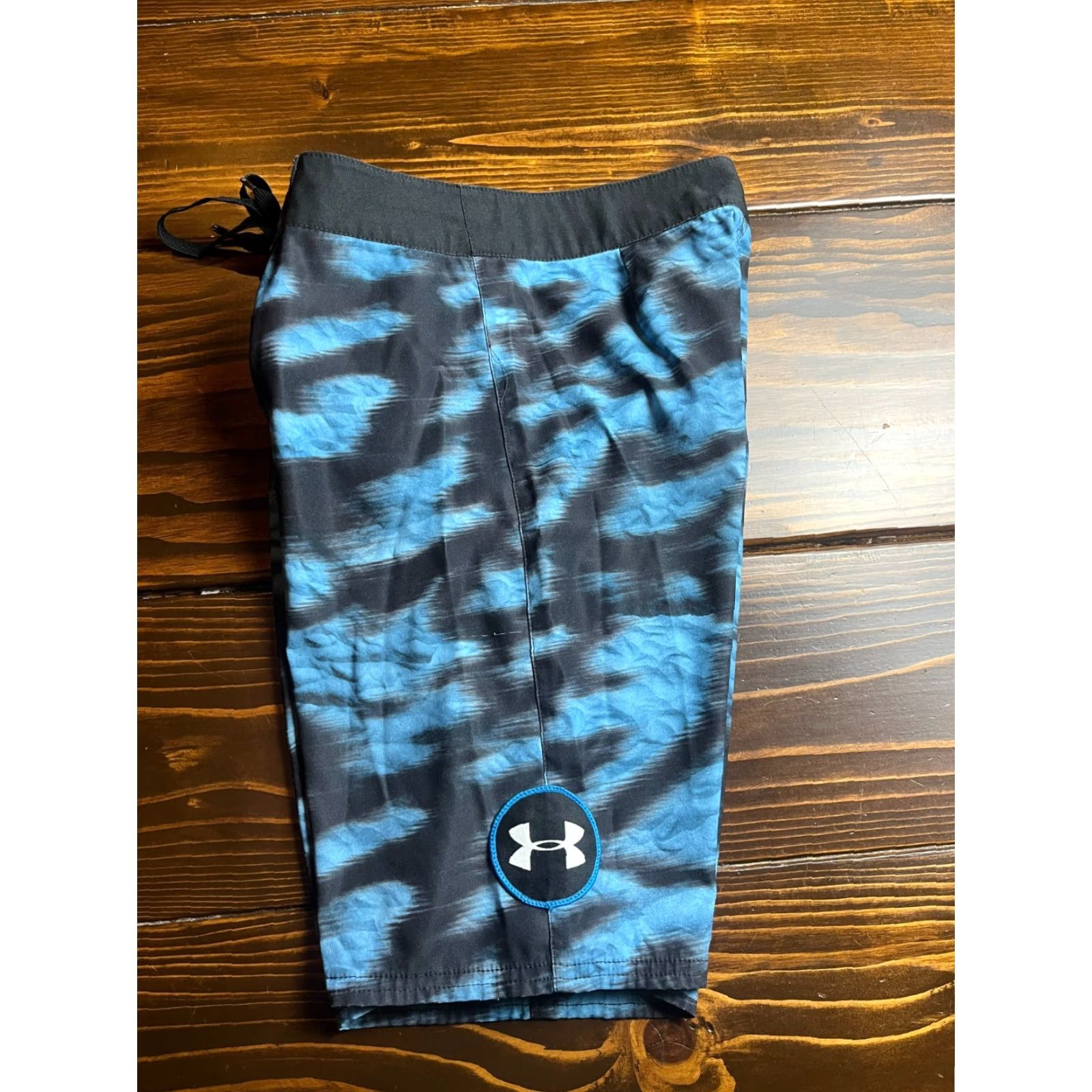 Under Armour Under armour Heat Gear Shorts Men's 28 Blue Black Board/Swim Trunks Loose Size US 28 / EU 44 - 3 Thumbnail