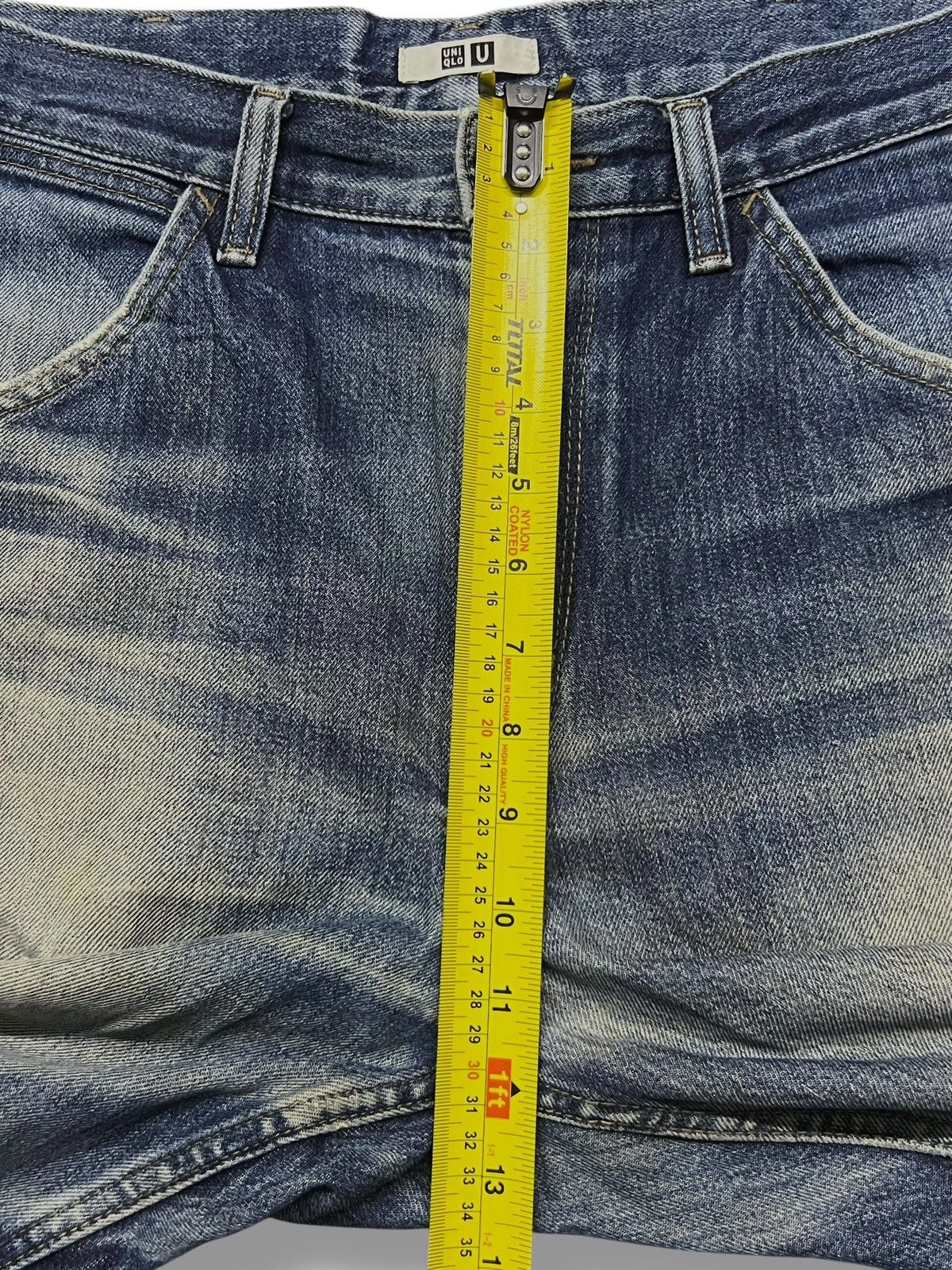 Uniqlo Vintage Uniqlo Japan - Faded Mud Wash, Distressed Denim Size US 32 / EU 48 - 12 Thumbnail