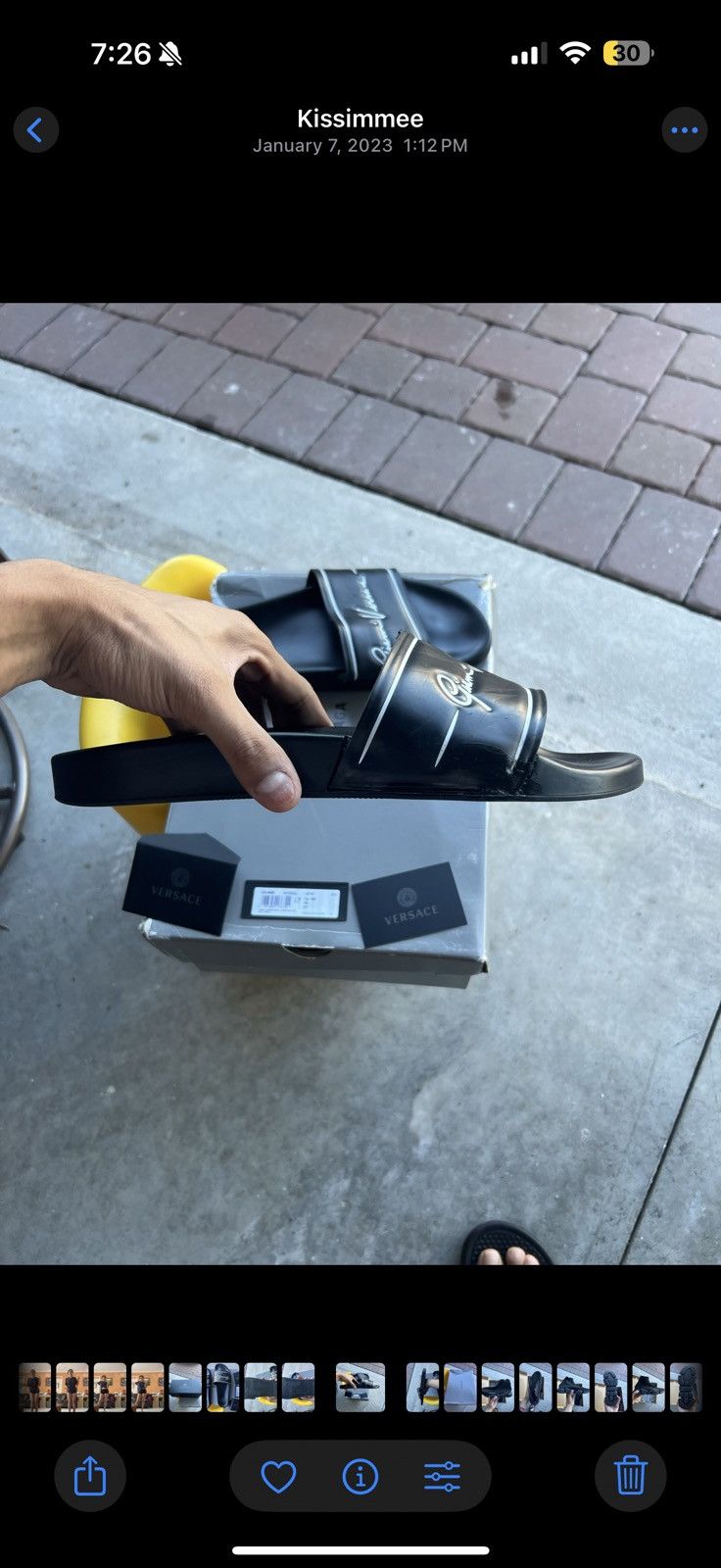 Versace Versace black sandals Size US 11.5 / EU 44-45 - 4 Thumbnail