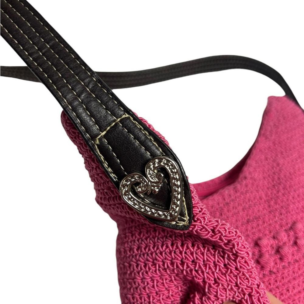 Designer NWOT Y2K Heart Pink Woven Shoulder Bag Size ONE SIZE - 4 Thumbnail